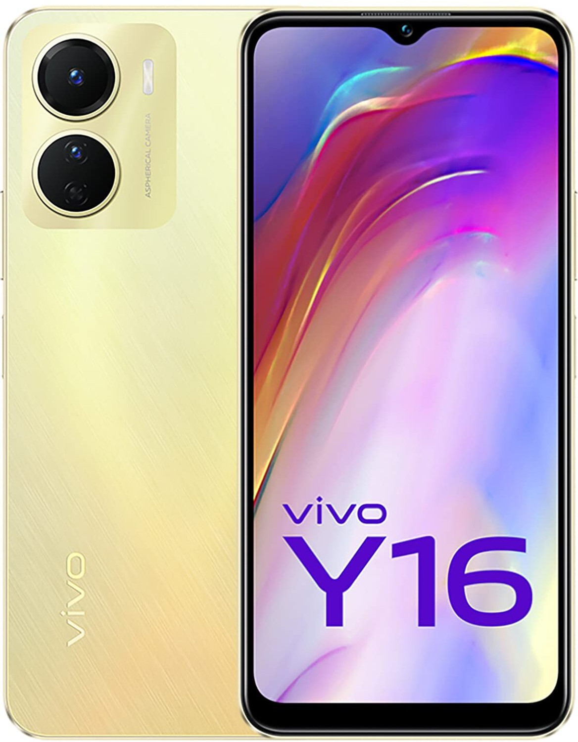 Image of vivo Y16 (Gold, 64 GB) (4 GB RAM)