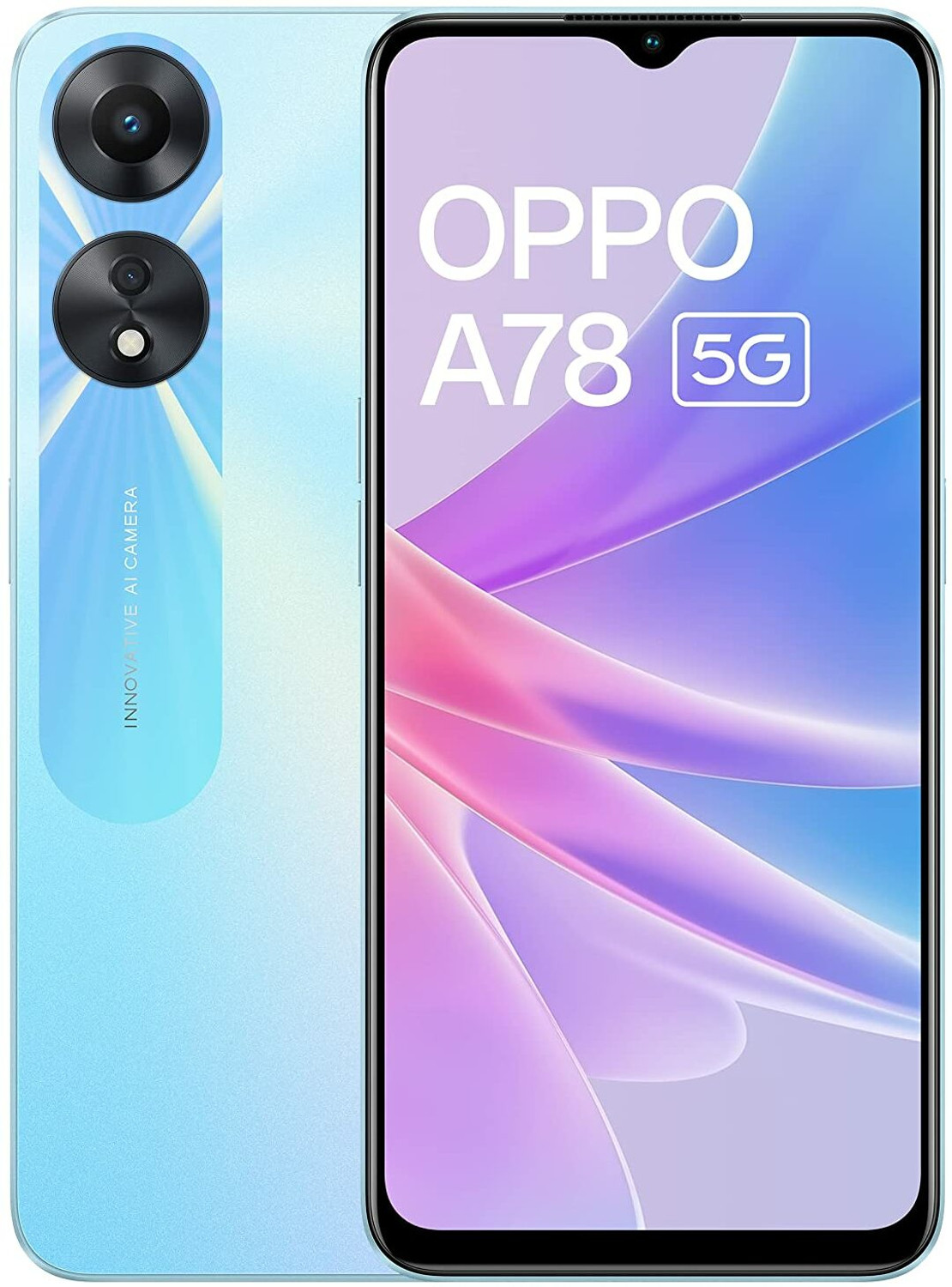 Image of OPPO A78 5G (Glowing Blue, 128 GB) (8 GB RAM)
