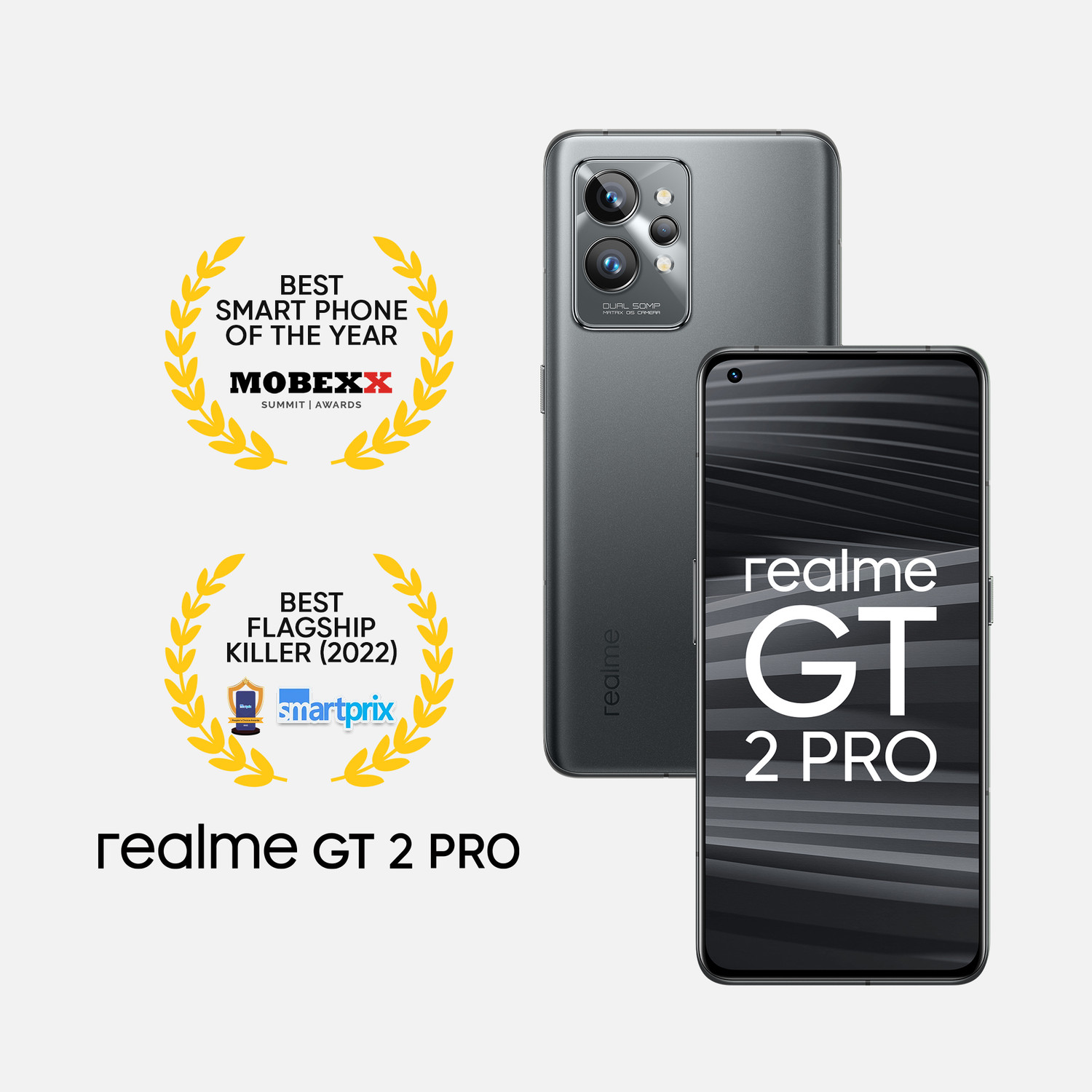 Image of realme GT 2 Pro (Steel Black, 256 GB)