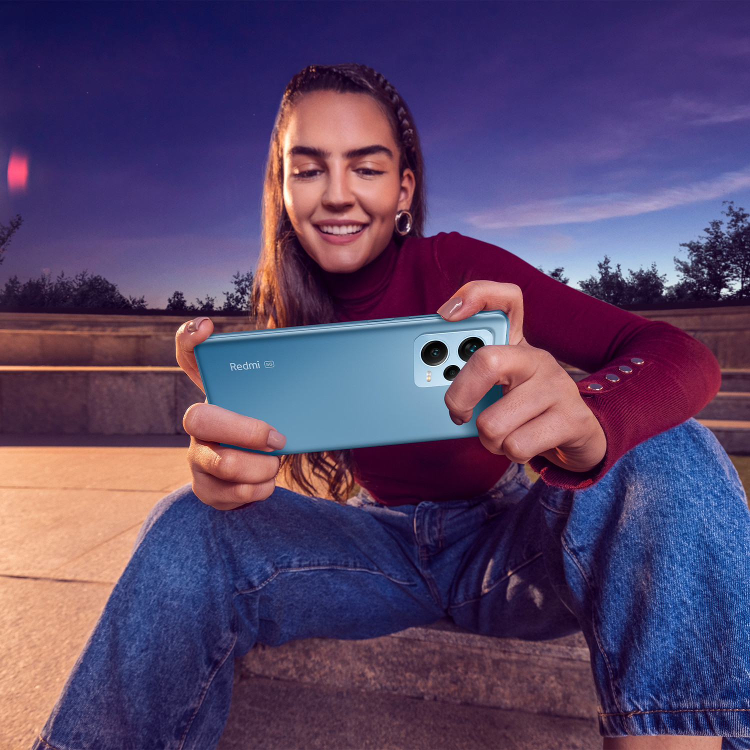 Image of REDMI Note 12 5G (Mystique Blue, 256 GB)