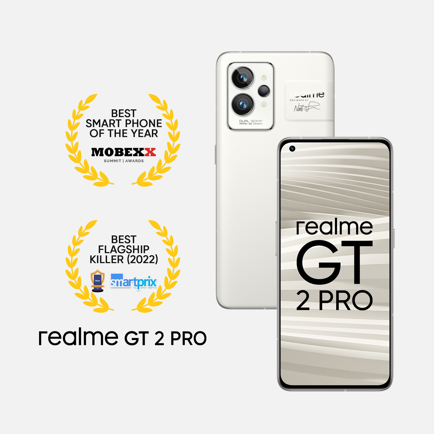Image of realme GT 2 Pro (Paper White, 128 GB)