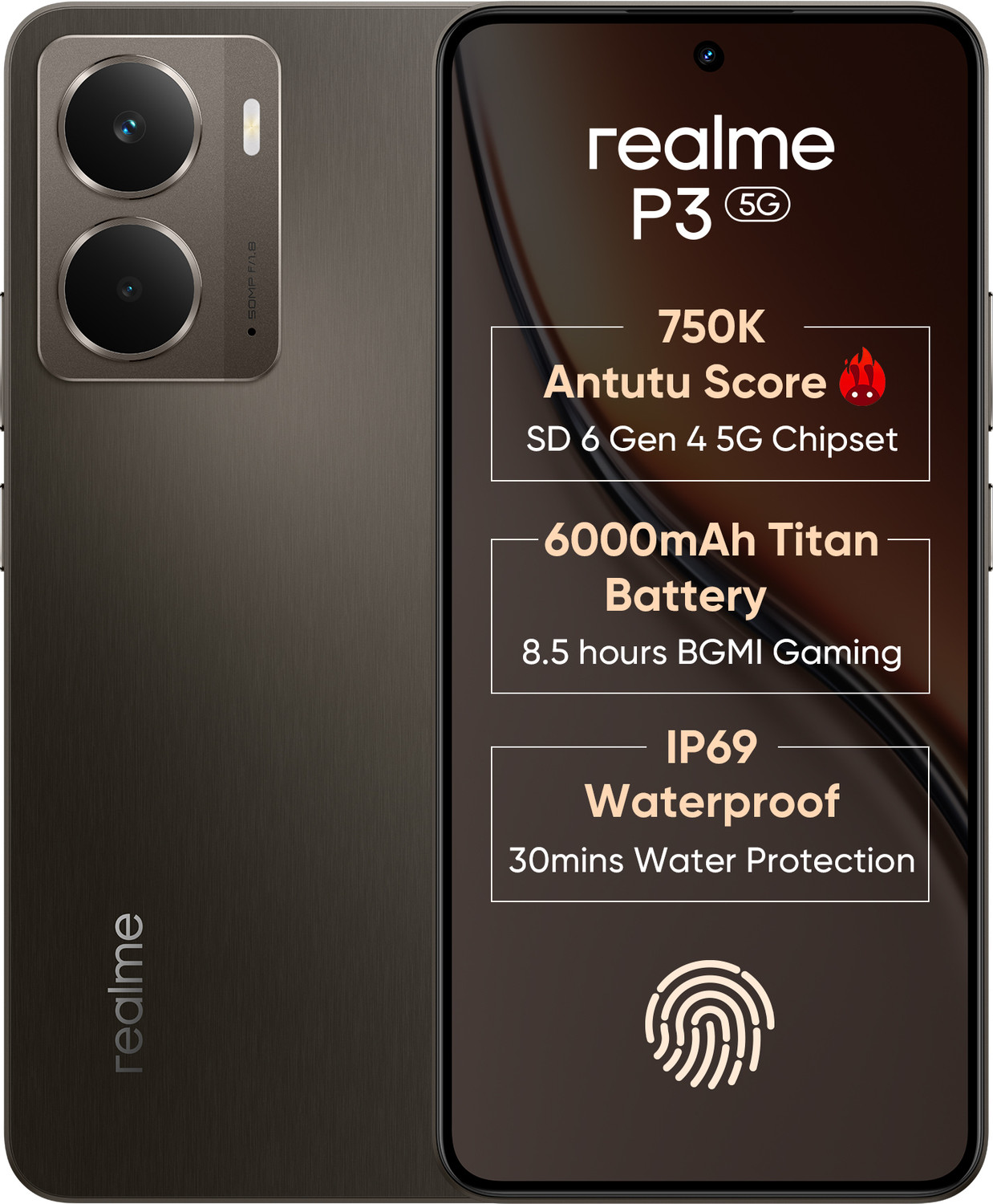 realme P3 5G (Comet Grey, 128 GB)