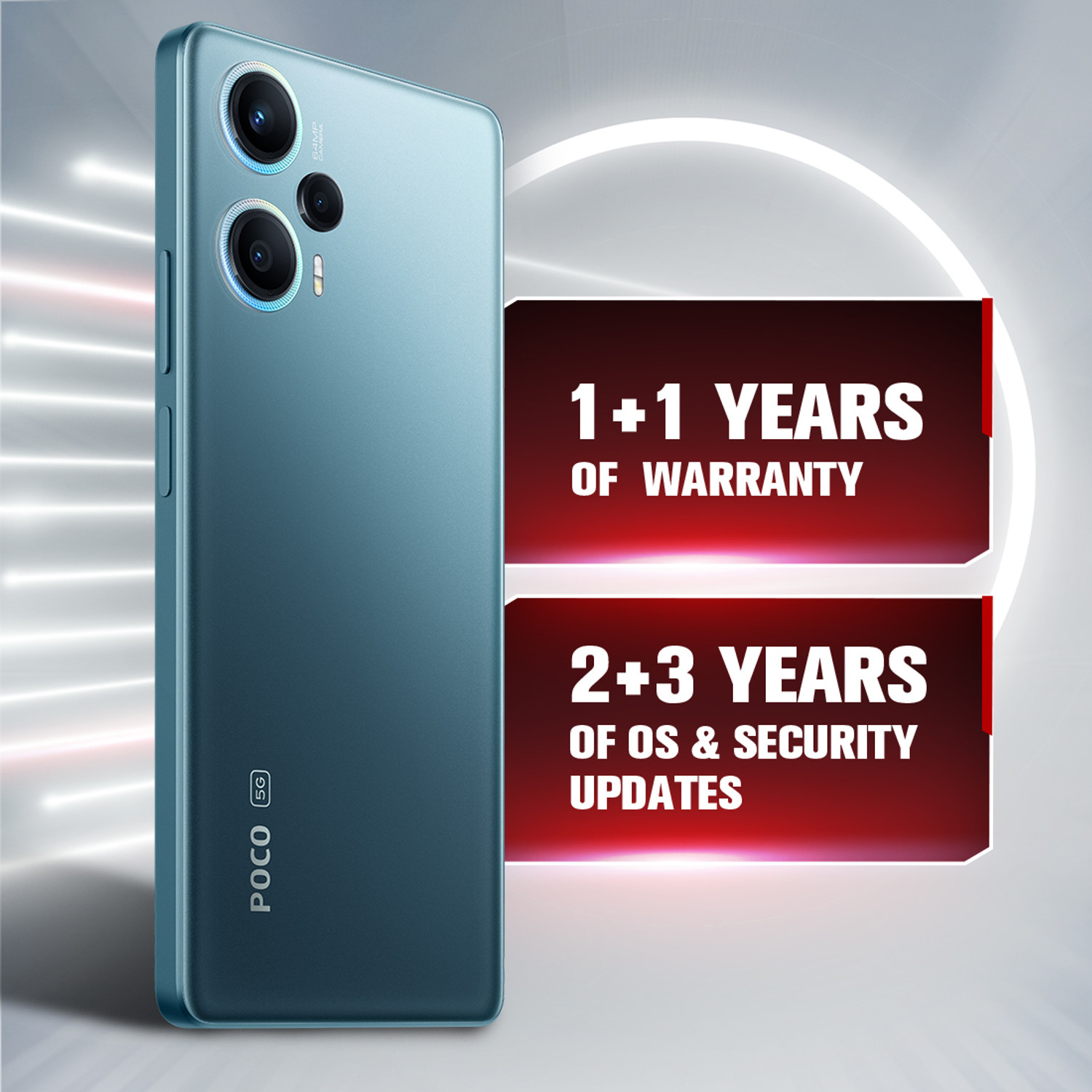 Image of POCO F5 5G (Electric Blue, 256 GB)