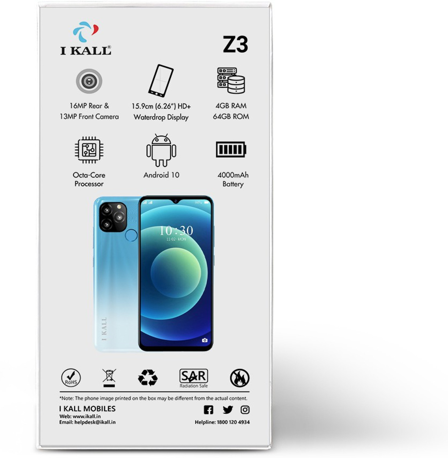 Image of I Kall Z3 (Aquamarine, 64 GB)