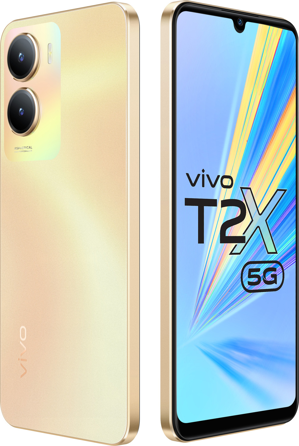 Image of vivo T2x 5G (Aurora Gold, 128 GB)