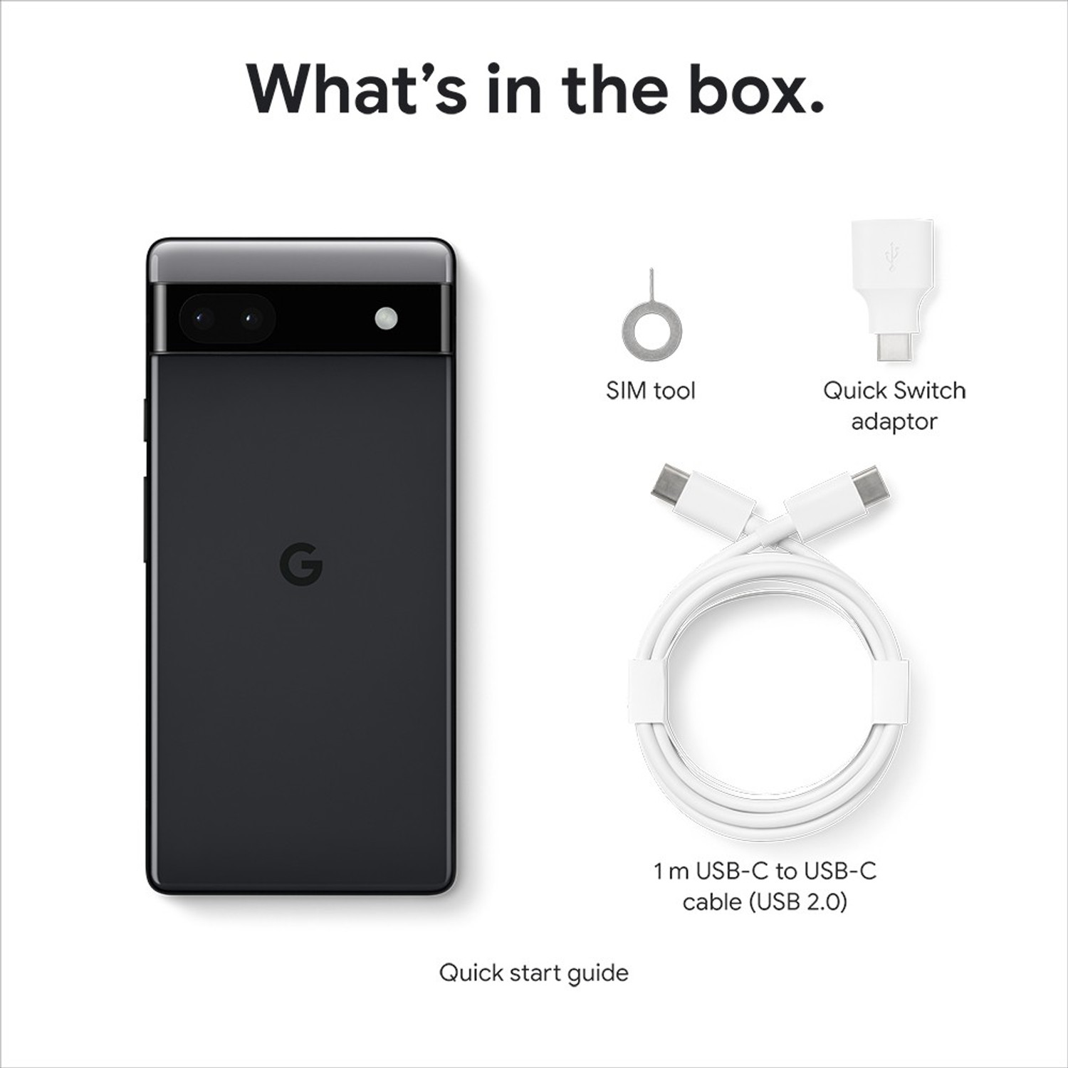 Image of Google Pixel 6a (Charcoal, 128 GB)