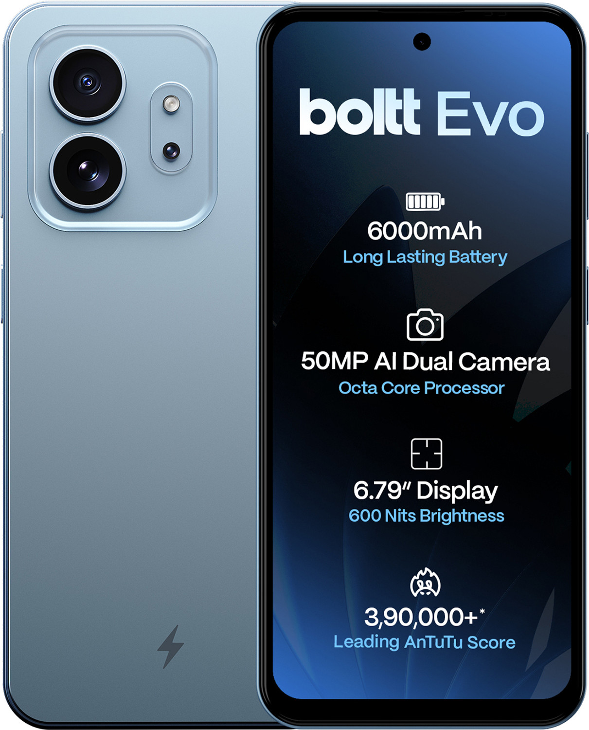 EVO (Sky Blue, 64 GB) (4 GB RAM)