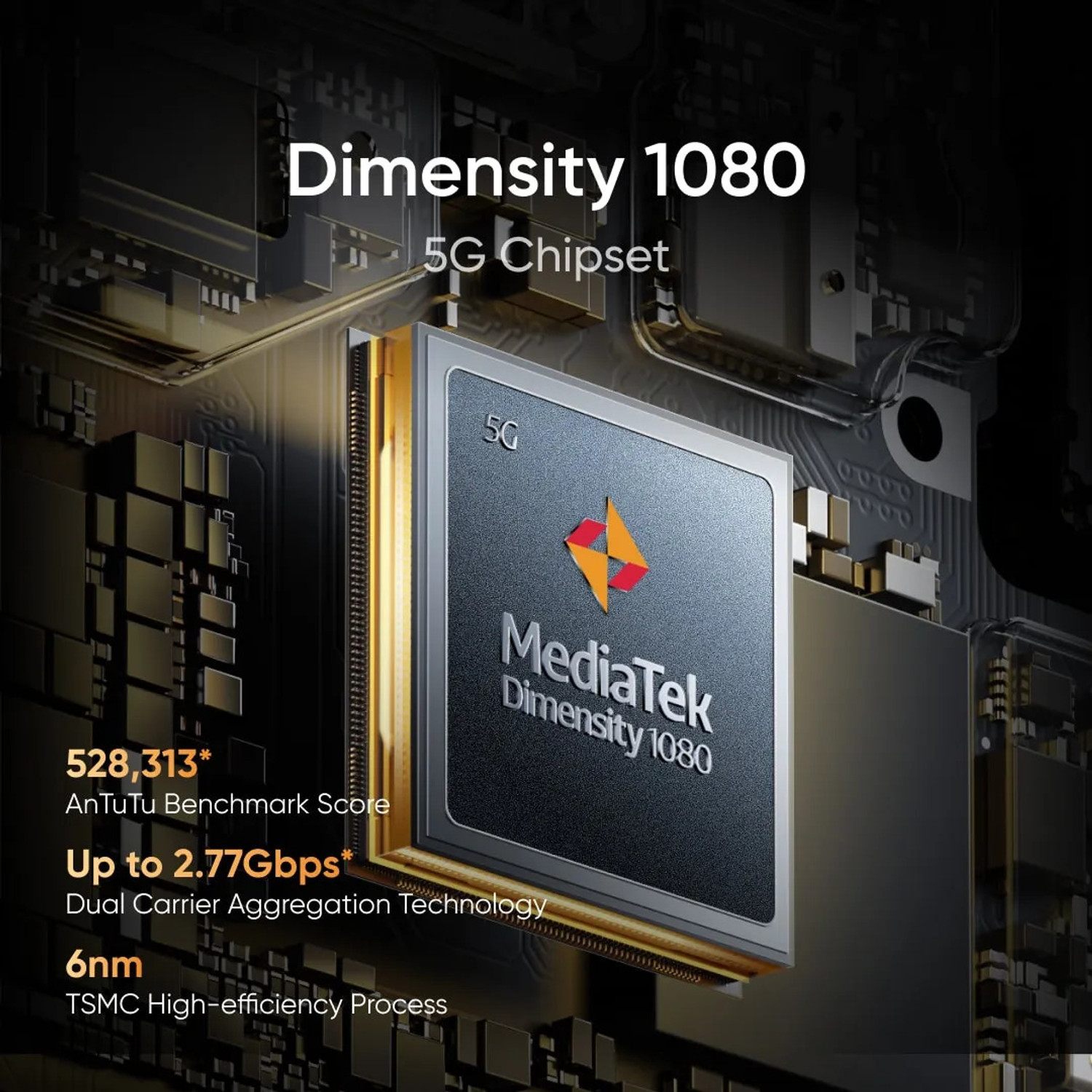 Image of realme 10 Pro+ 5G (Blue, 128 GB) (6 GB RAM)