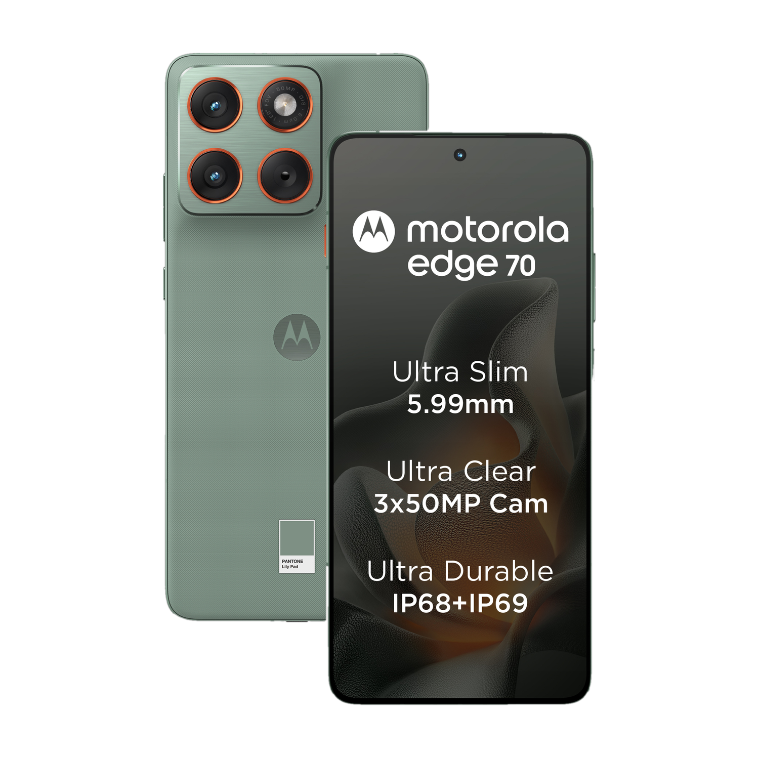 MOTOROLA Edge 70 (PANTONE Lily Pad, 256 GB)