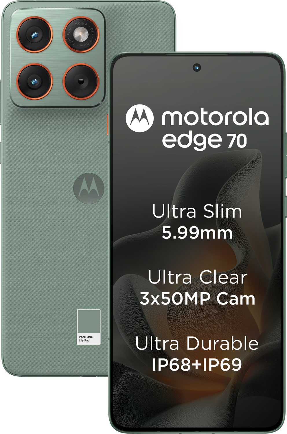 MOTOROLA Edge 70 (PANTONE Lily Pad, 256 GB)