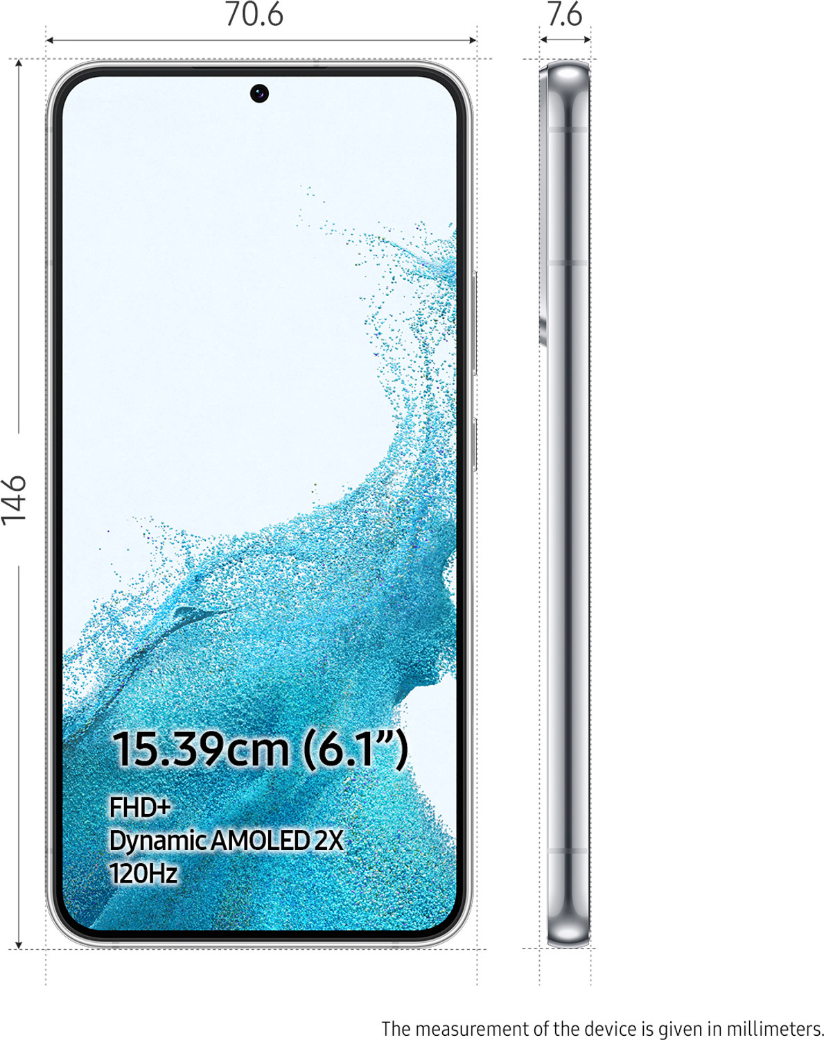 Image of Samsung Galaxy S22 5G (Phantom White, 128 GB)