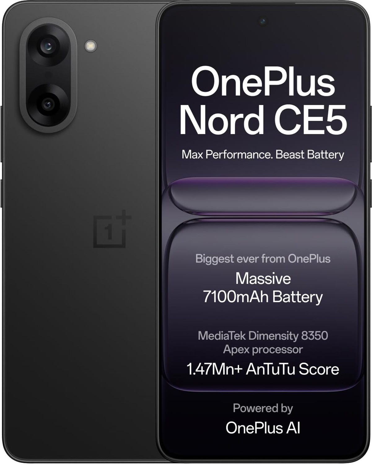 OnePlus Nord CE5 5G (Black Infinity, 128 GB)