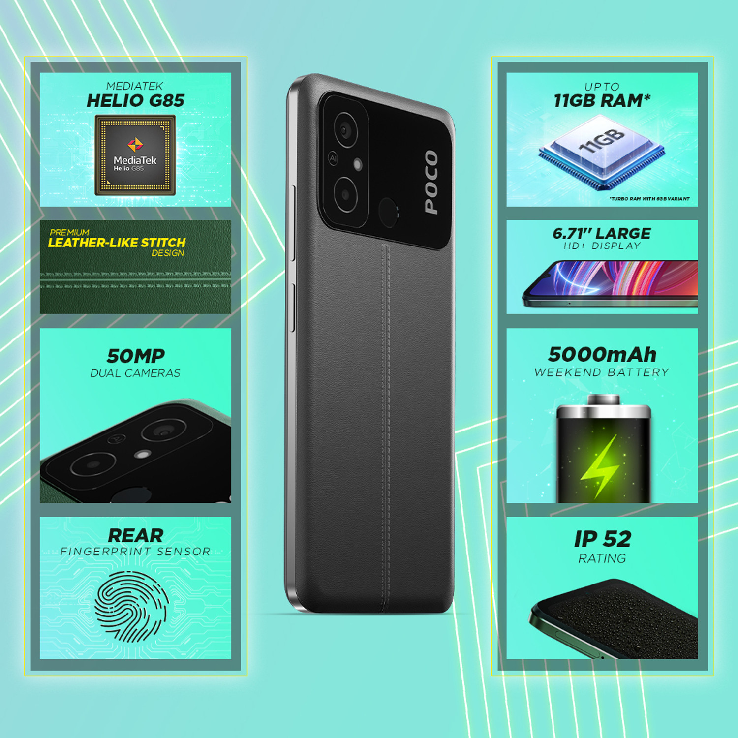 Image of POCO C55 (Power Black, 128 GB)