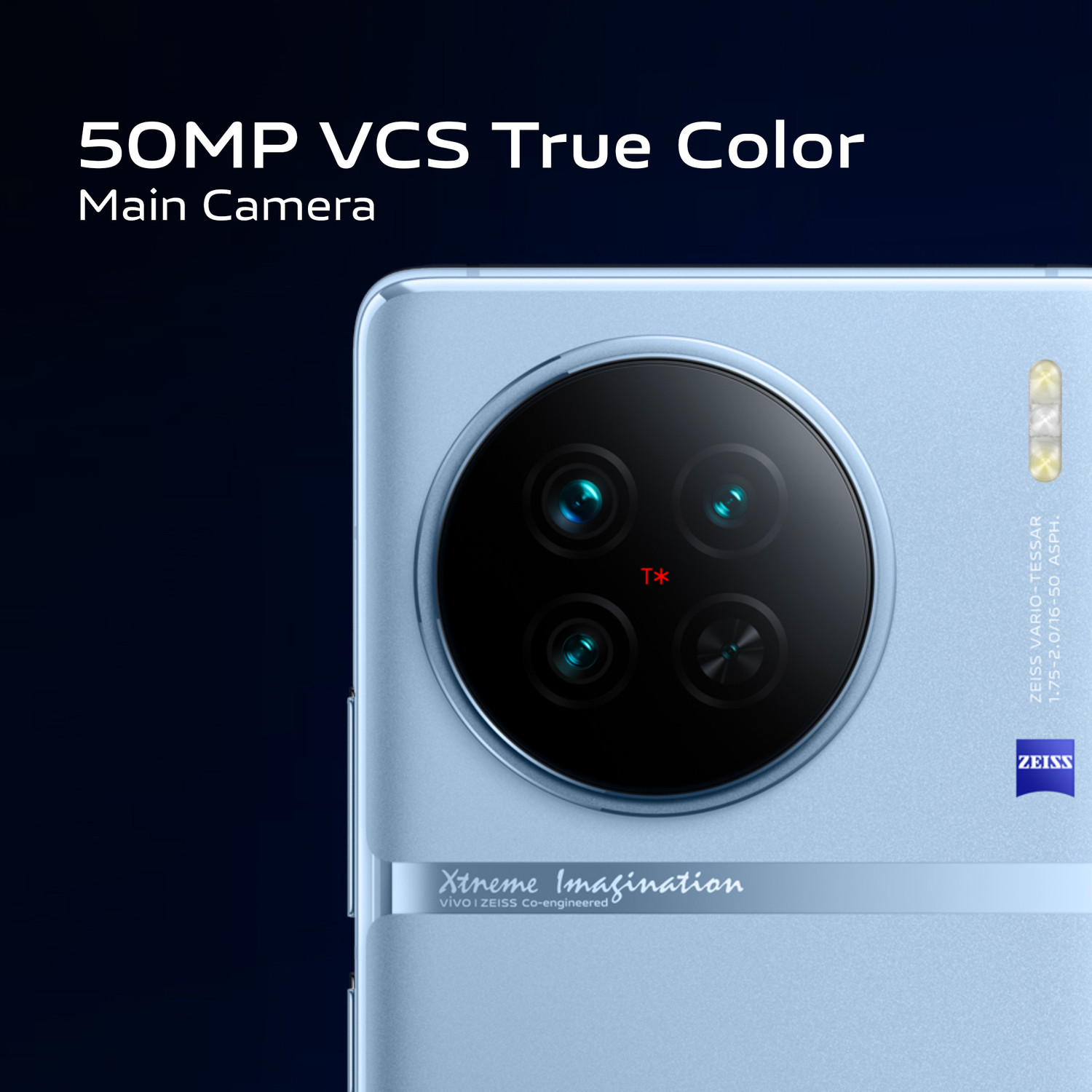 Image of vivo X90 (Breeze Blue, 256 GB)