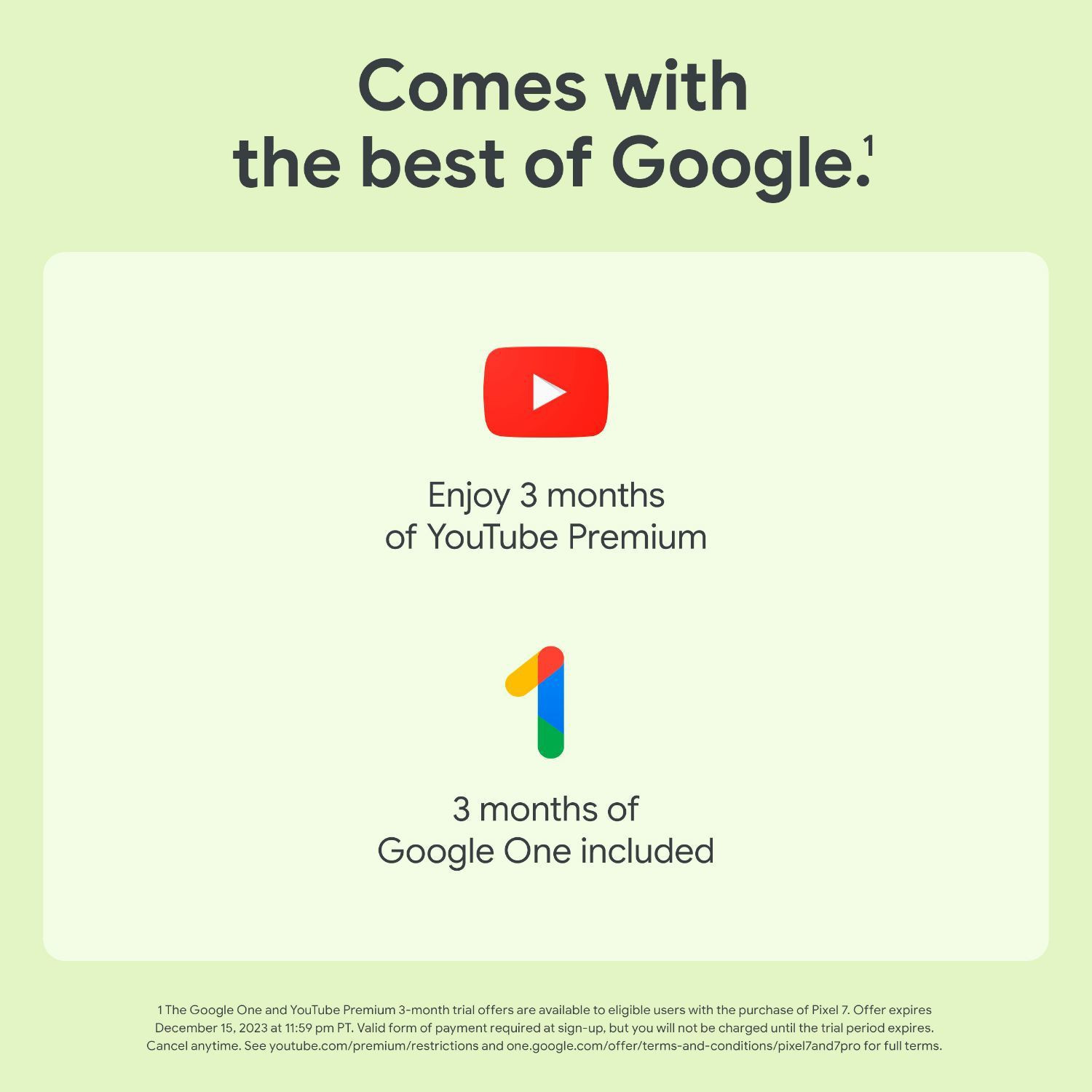 Image of Google Pixel 7 (Lemongrass, 128 GB)