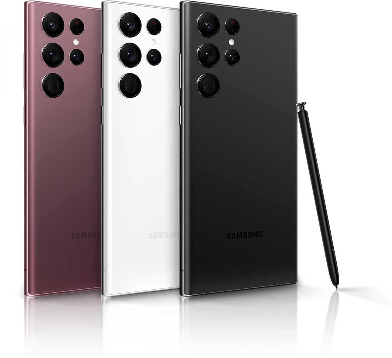 Image of SAMSUNG Galaxy S22 Ultra 5G (Burgundy, 512 GB) (12 GB RAM)