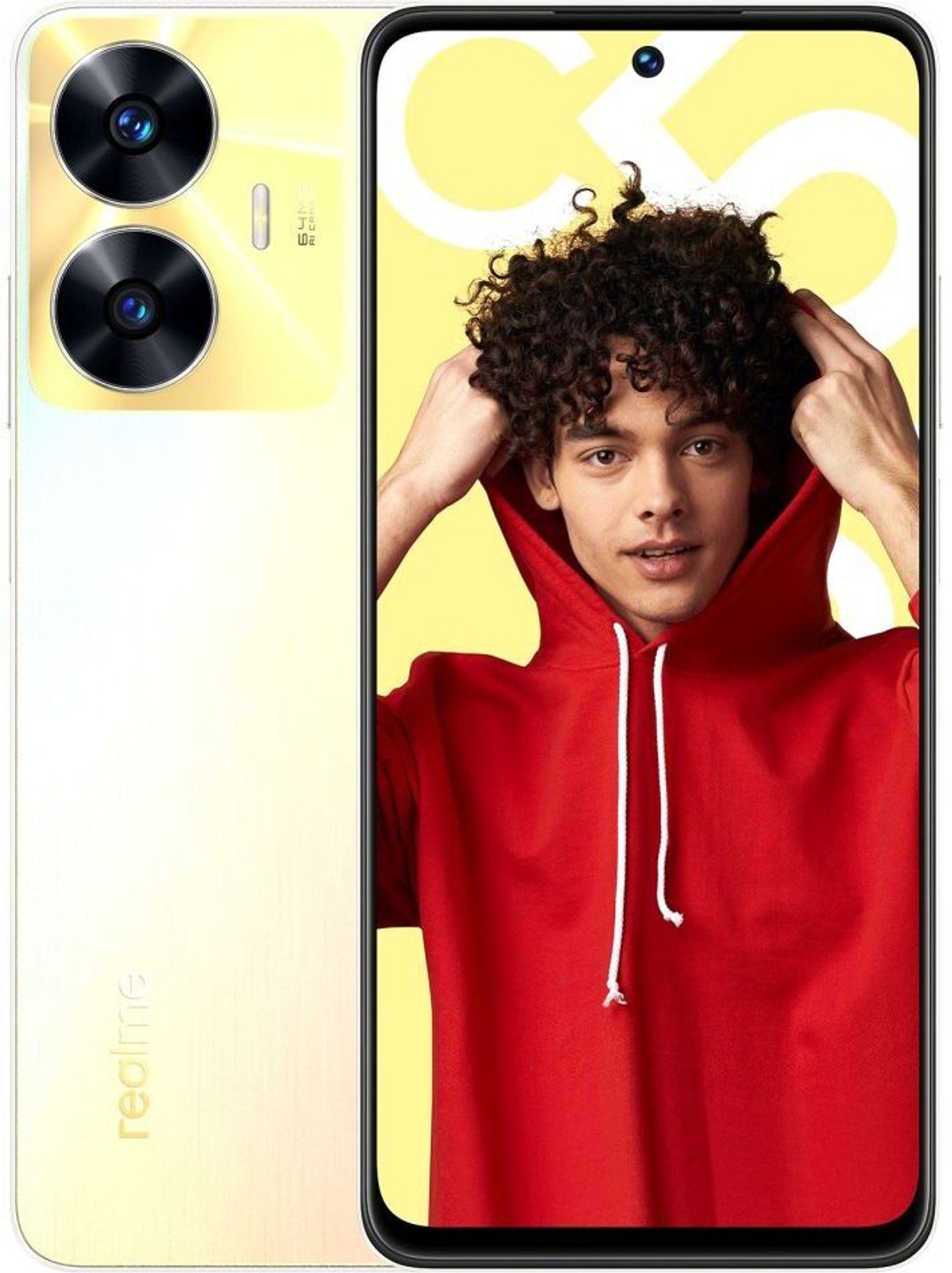 Image of realme C55 (Sunshower / Gold, 128 GB) (8 GB RAM)