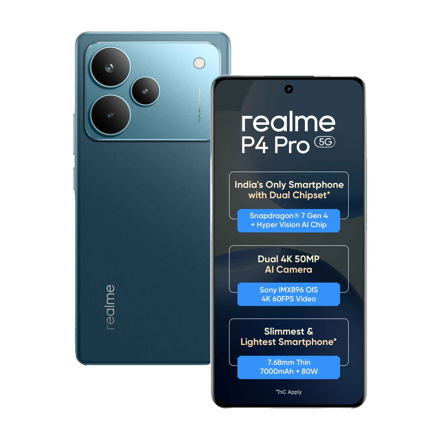 Realme P4 Pro 5g (midnight Ivy, 128 Gb, 7000 Mah)