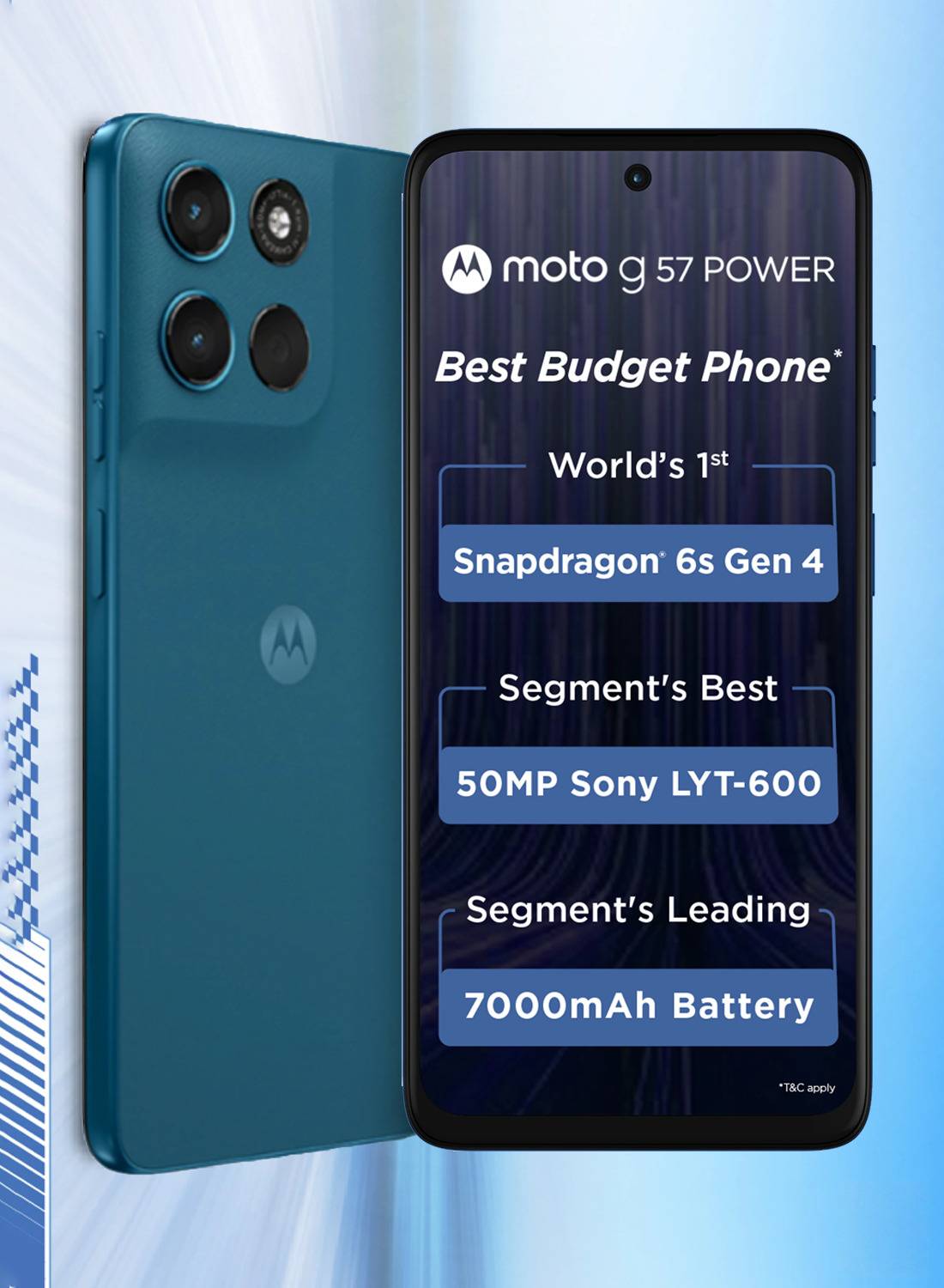 MOTOROLA g57 power 5G (Pantone Corsair, 128 GB)