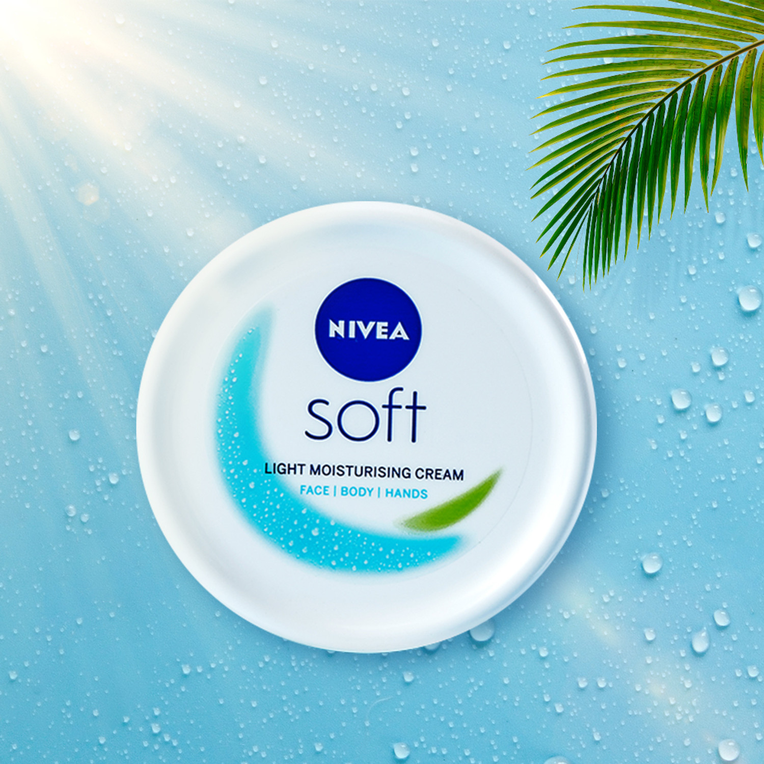 Image of NIVEA Soft Light Moisturizer Cream For Face, Hand & Body, with Vitamin E & Jojoba Oil