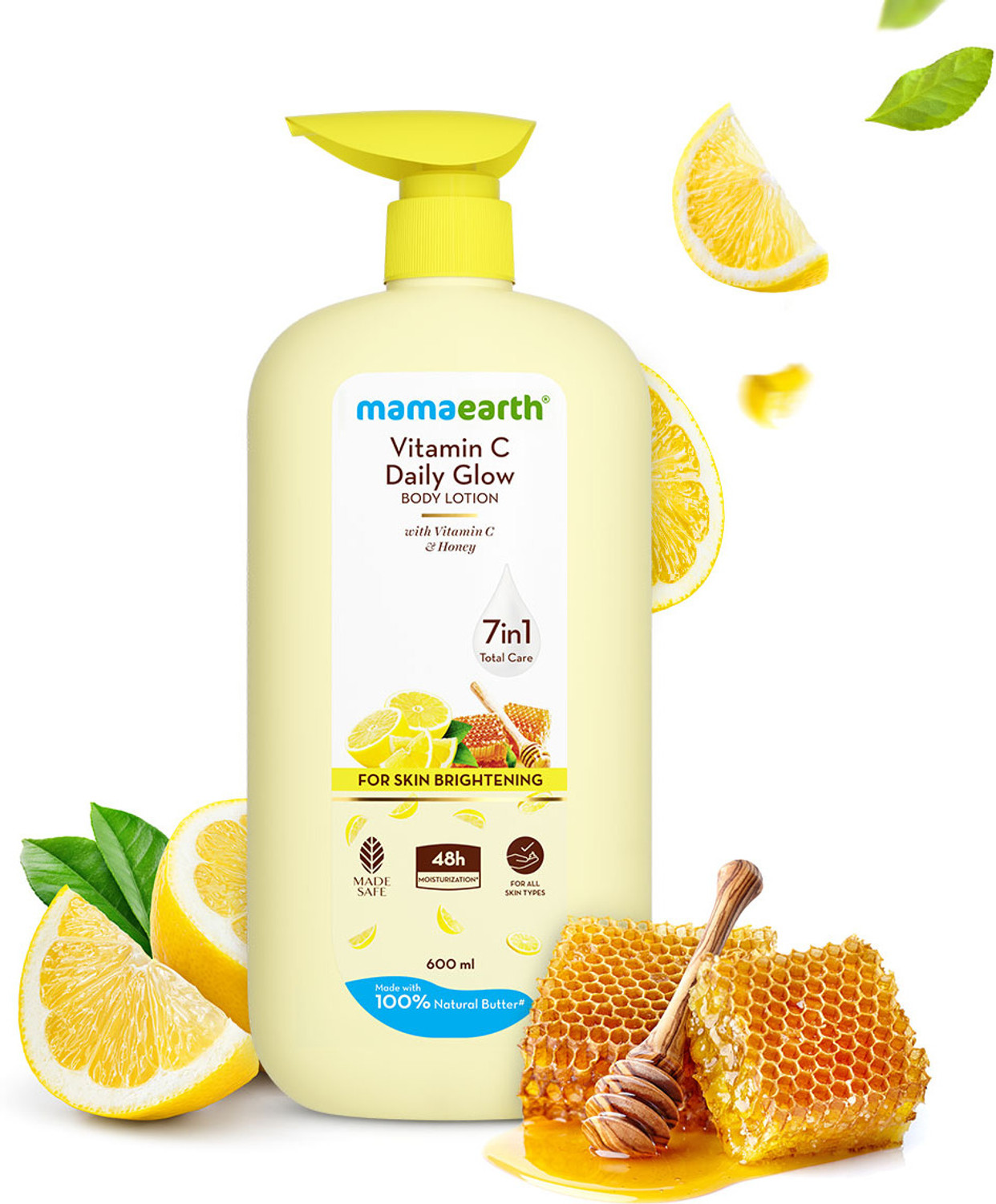 Vitamin C Daily Glow Body Lotion with Vitamin C & Honey for Skin Brightening (600 ml)