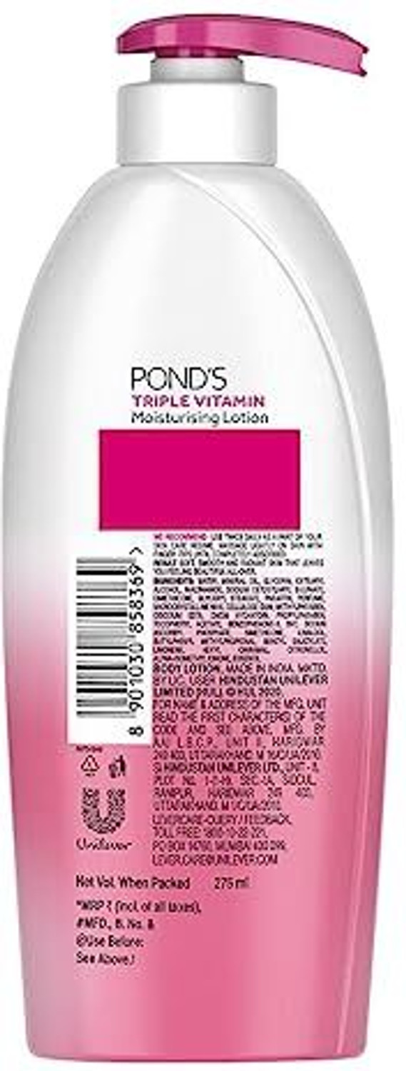 Image of POND's TRIPLE VITAMIN LOTION PACK OF 2(275 ML)(555GM)