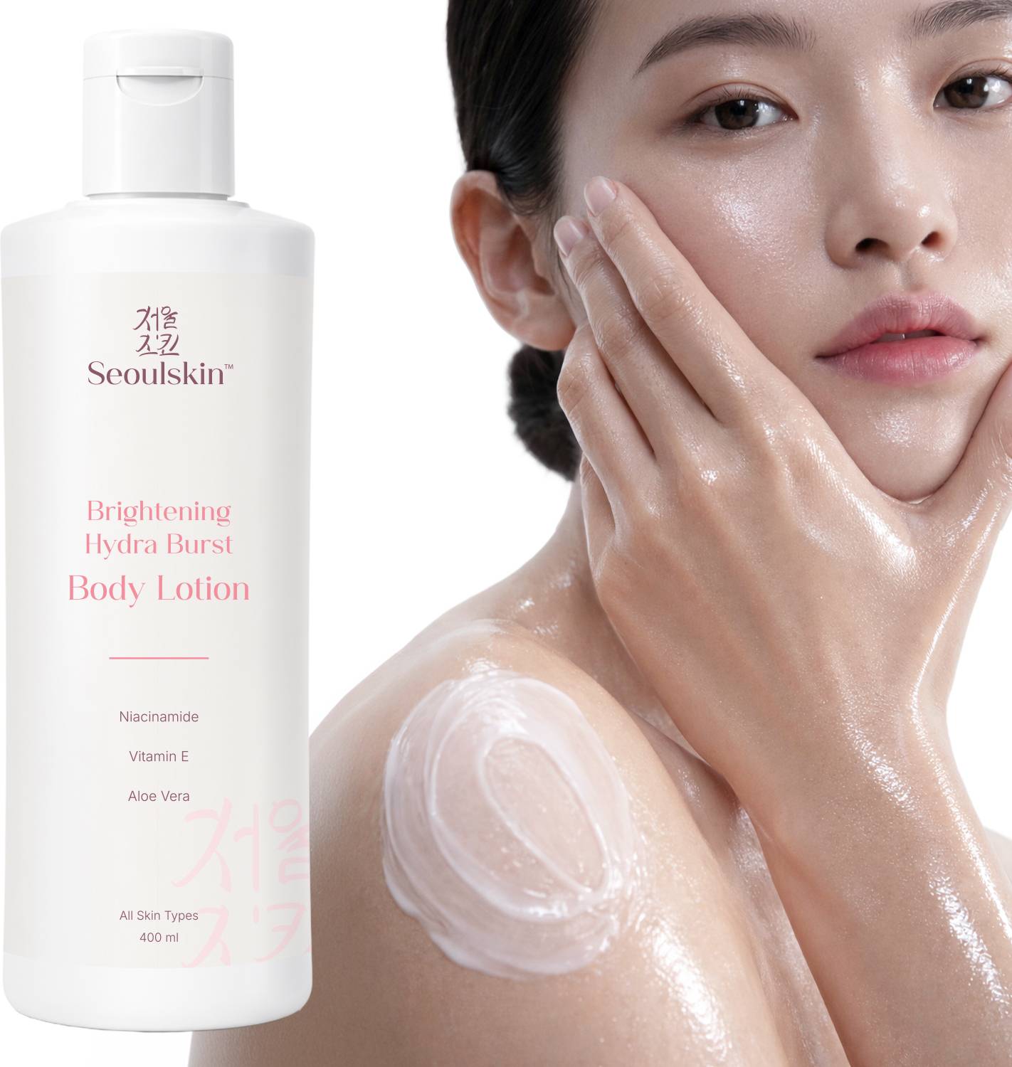 Seoulskin Korean Brightening Hydra Burst Body Lotion for Glowing Skin Hydrates