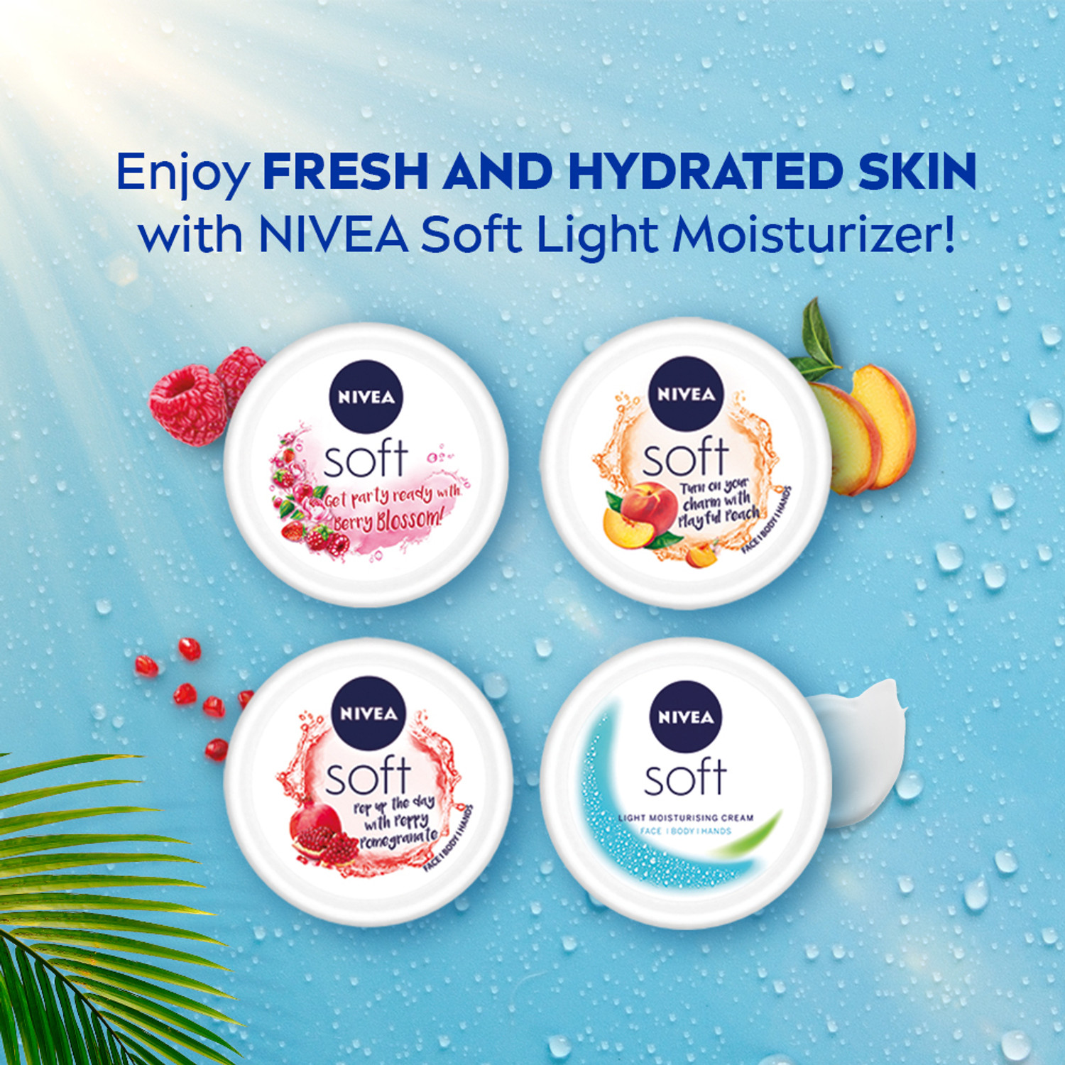 Image of NIVEA Soft Light Moisturizer Cream For Face, Hand & Body, with Vitamin E & Jojoba Oil