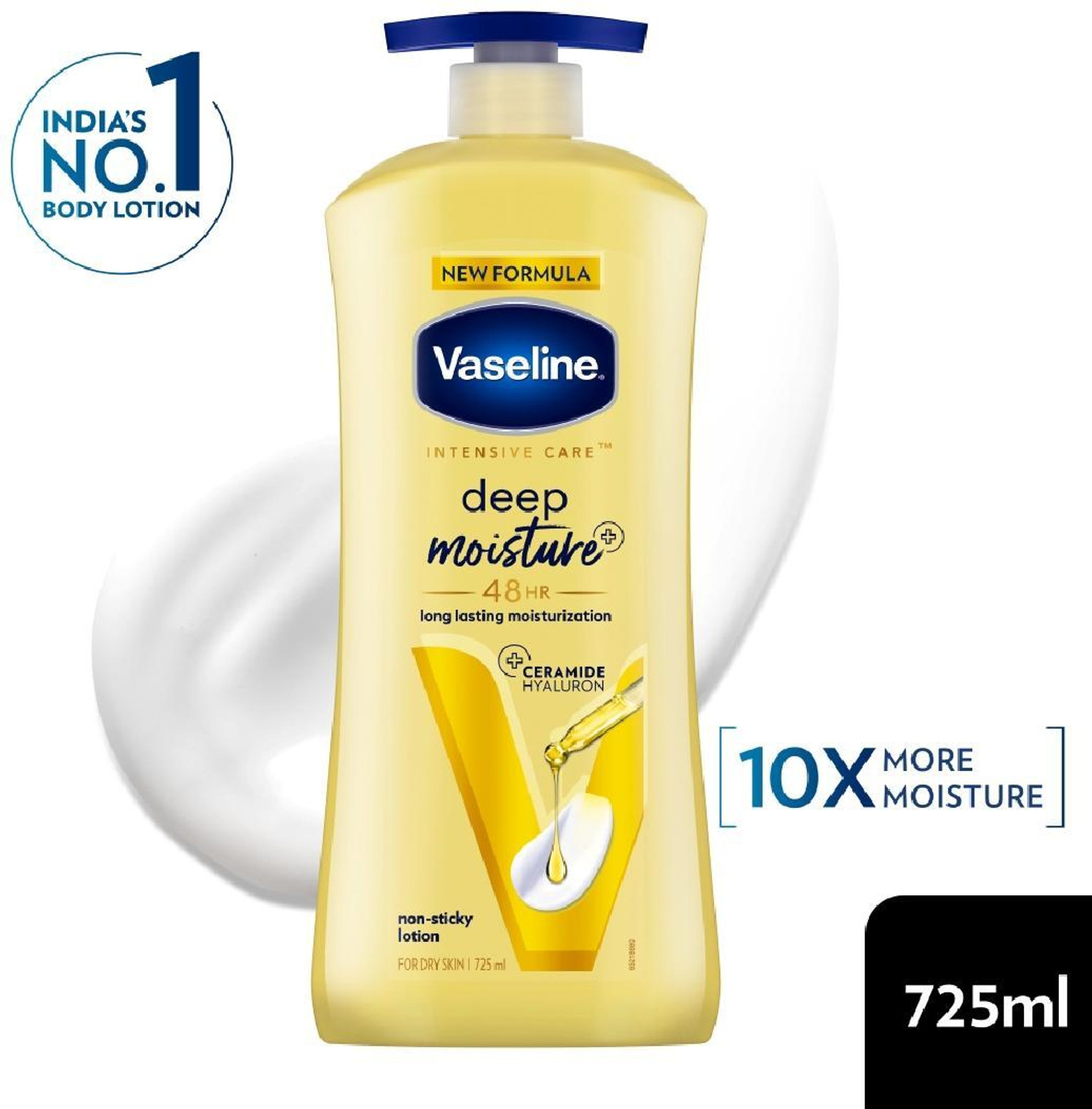 Image of Vaseline Body Lotion Deep Moisture, 400ml - Advanced Hydration for Silky Skin (400 ml)