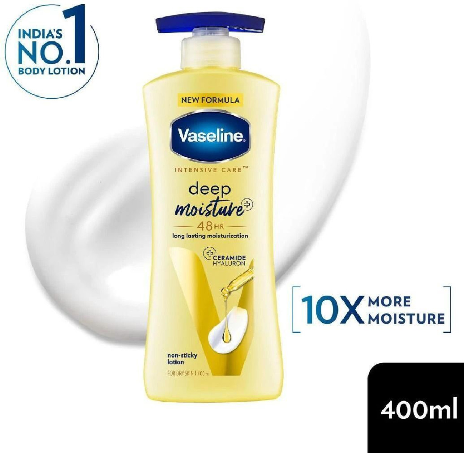 Image of Vaseline Body Lotion Deep Moisture, 400ml - Advanced Hydration for Silky Skin (400 ml)