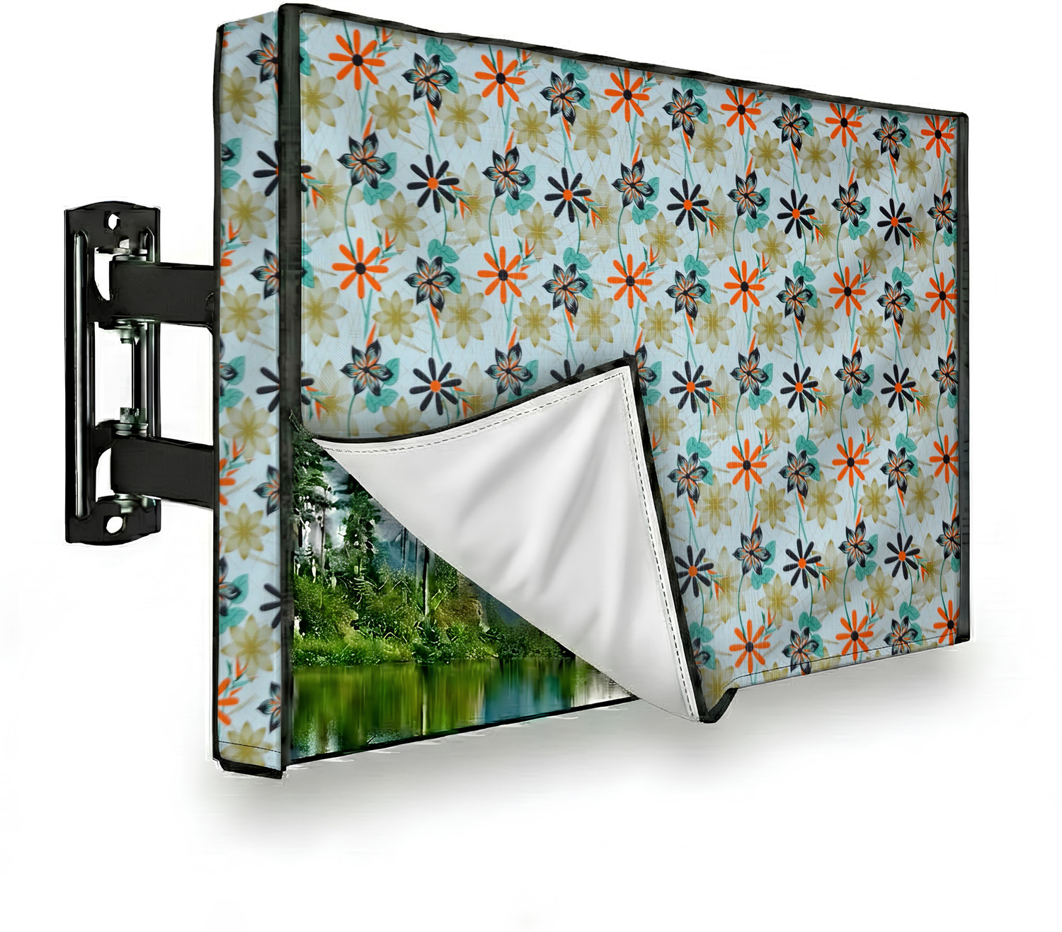 Image of GREAT FASHION 2 layer dust proof smart LED LCD TV cover for 50 inch 50 inch LED /LCD TV - GF P029 LED50 BA006 (Multicolor)