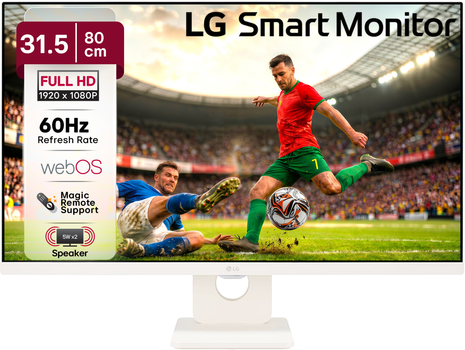 Image of LG ULTRAFINE 81.28 cm (32 inch) 4K Ultra HD LED Backlit VA Panel Monitor (32UR500K-(3840x2160),HDR10,90% DCI-P3(CIE1976),HDMIx2,DisplayPort,Inbuilt Spk.) (Frameless, Response Time: 4 ms, 60 Hz Refresh Rate)