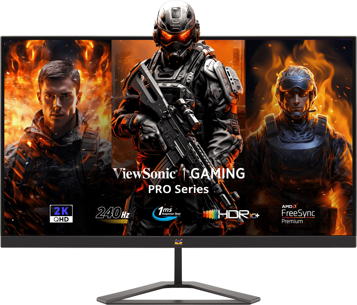 ViewSonic 68.58 cm (27 inch) Quad HD LED Backlit IPS Panel with HDR10, 2 x HDMI, Display Port, Eye Care, Tilt-able Stand, 137% sRGB Gaming Monitor (VX...