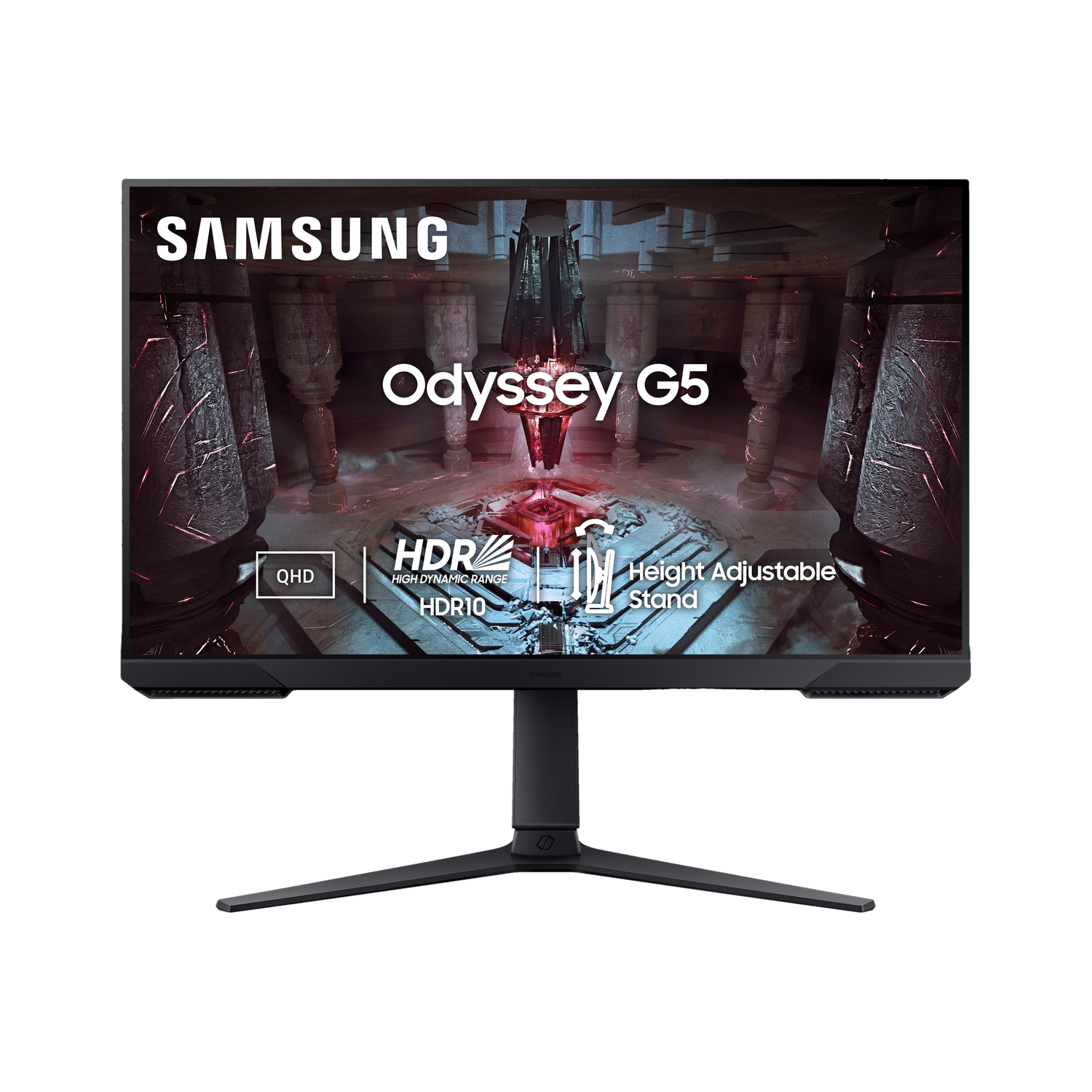 SAMSUNG Odyssey G5 27 inch UWQHD VA Panel with HDR10, Height Adjustabl