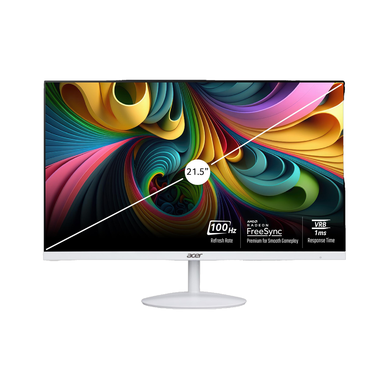 Image of Acer 54.61 cm (22 inch) Full HD LED Backlit IPS Panel Monitor (B227Q) (Adaptive Sync, Response Time: 4 ms, 75 Hz Refresh Rate)