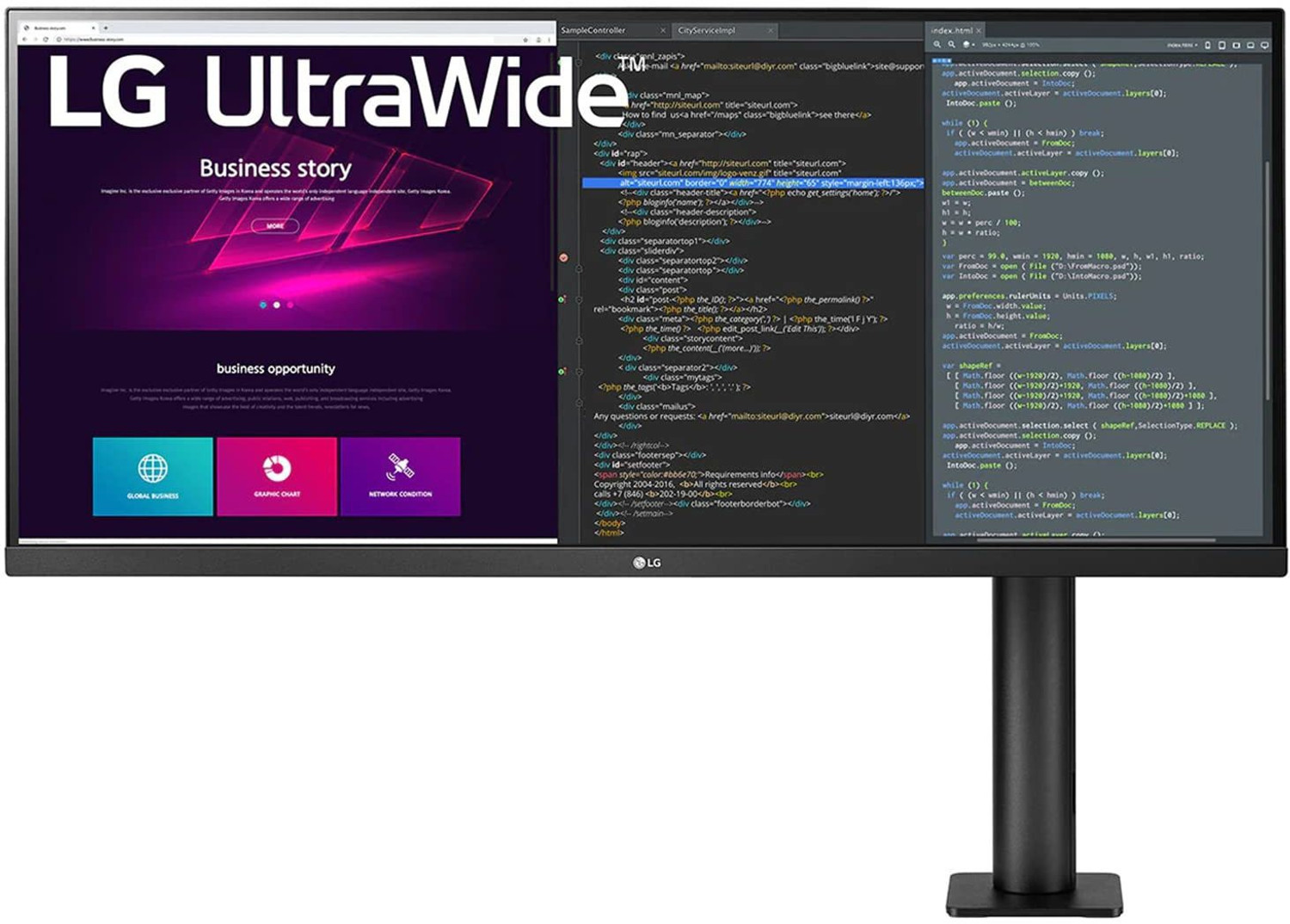 Image of LG LG ULTRAWIDE 86.36 cm (34 inch) Quad HD LED Backlit IPS Panel Gaming Monitor (Ergo Stand, Qhd 3440 X 1440 Pixels IPS (Srgb 99%) HDR 10)