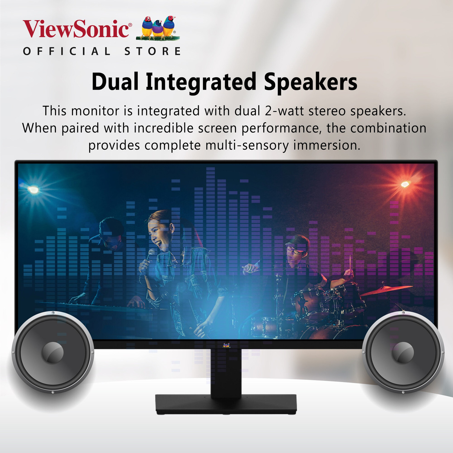 Image of ViewSonic 73.66 cm (29 inch) WFHD IPS Panel with HDR10, 120% sRGB, 21:9 Ratio, Eye Care, Eco Mode, DCR 80M:1, Dual Speaker, HDMI, DP, Bezel-less, Ultra-Wide Gaming Monitor (VA2932-MHD)