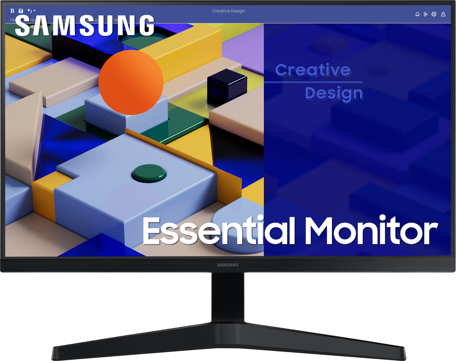 SAMSUNG 27 inch Full HD LED Backlit IPS Panel Frameless Gaming Monitor (LF27T350FHWXXL)  (AMD Free Sync, Response Time: 5 ms, 75 Hz Refresh Rate)