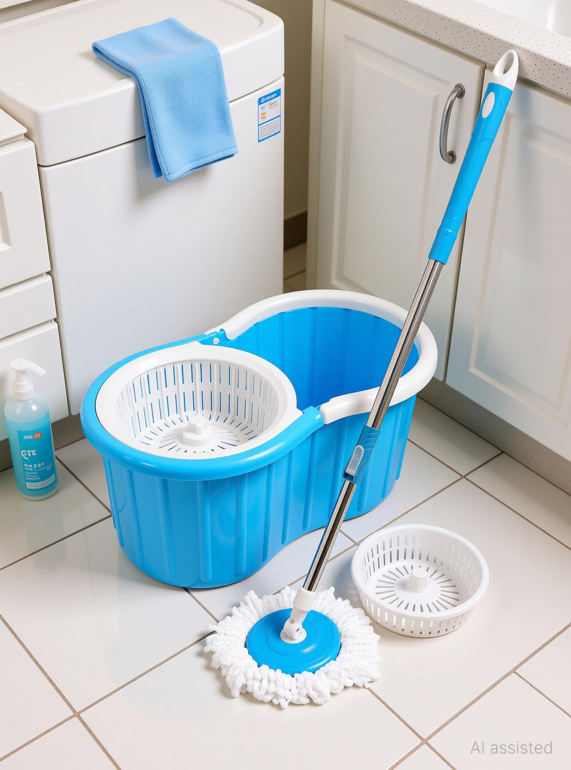 Image of JSN PLASTIC BLU BUCKET ONLY Mop Set (Blue)