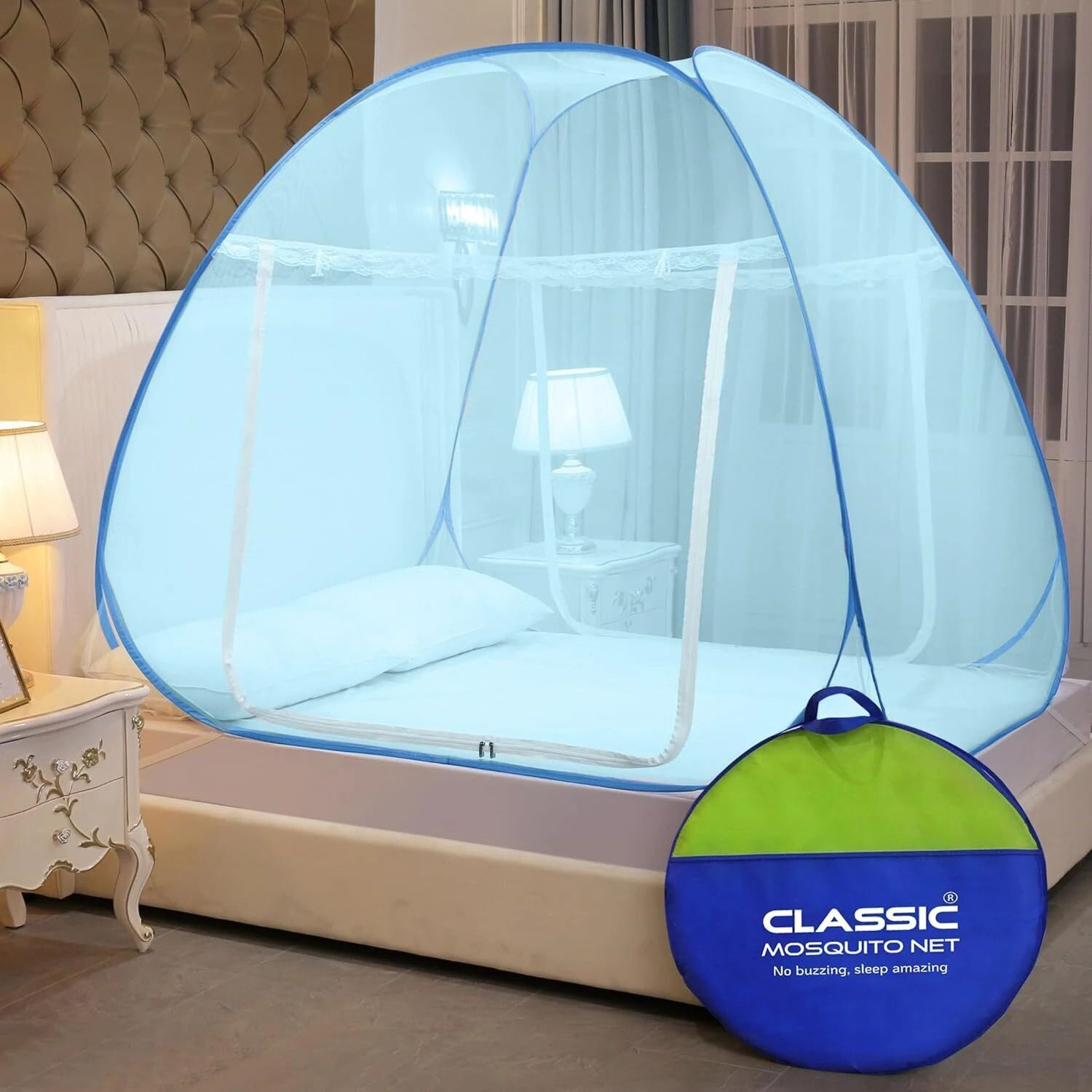 Classic Mosquito Net Polyester Adults Foldable for Double Bed &amp; Ki