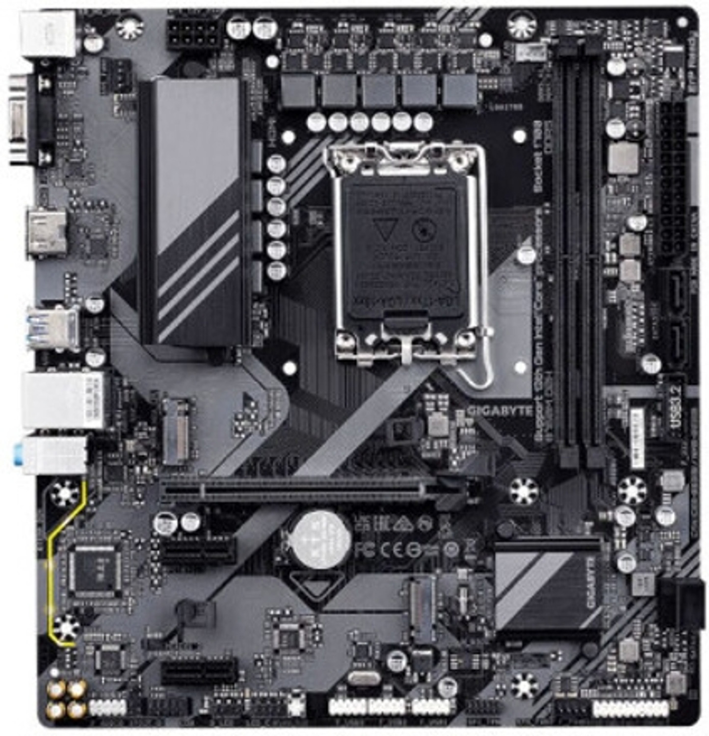 Image of GIGABYTE B760M D2H LGA 1700Socket Micro-ATX Intel B75 Chipset DDR5 Motherboard for Desktop
