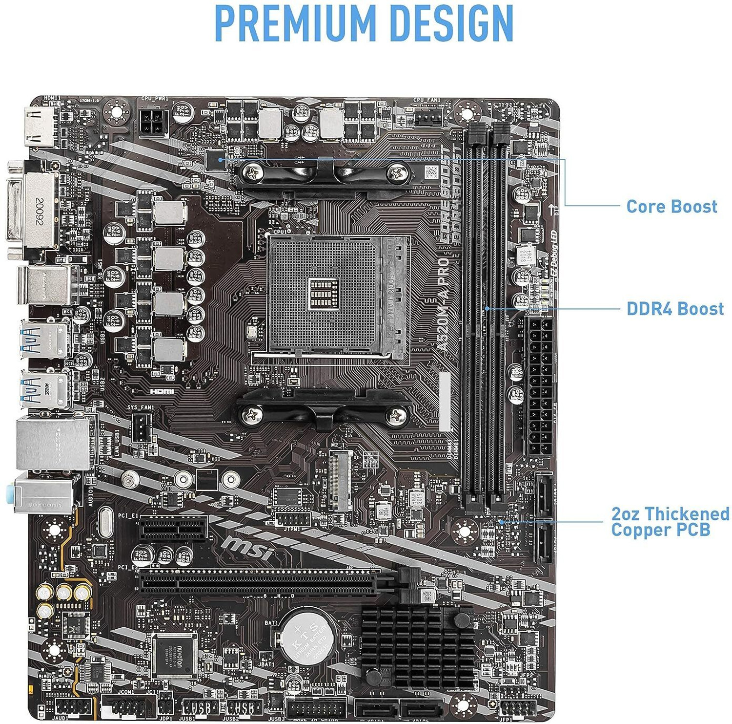MSI A520M-A PRO Motherboard