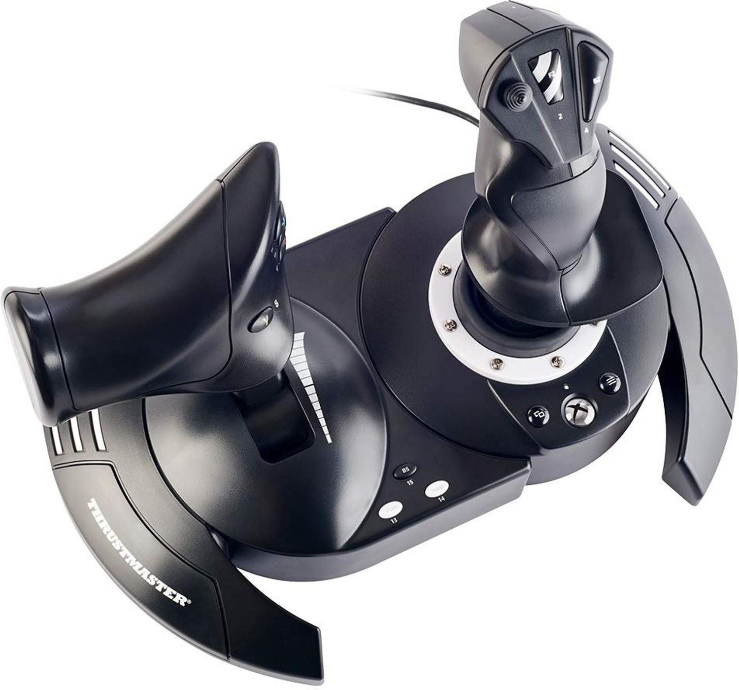 Image of THRUSTMASTER T Flight HOTAS One for Xbox & PC with Joystick and Detachable Throttle Motion Controller (Black, For Xbox, PC)