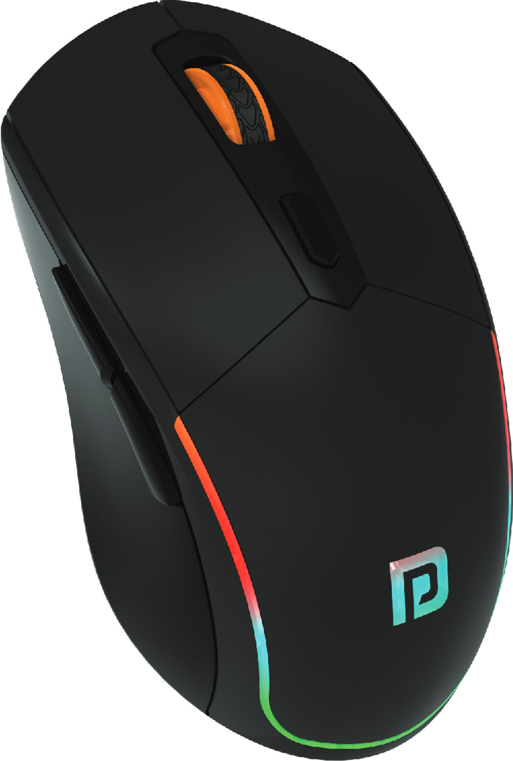 Image of Portronics Toad One Ambidextrous Optical Mouse Rechargeable with 6 Buttons, RGB Lights