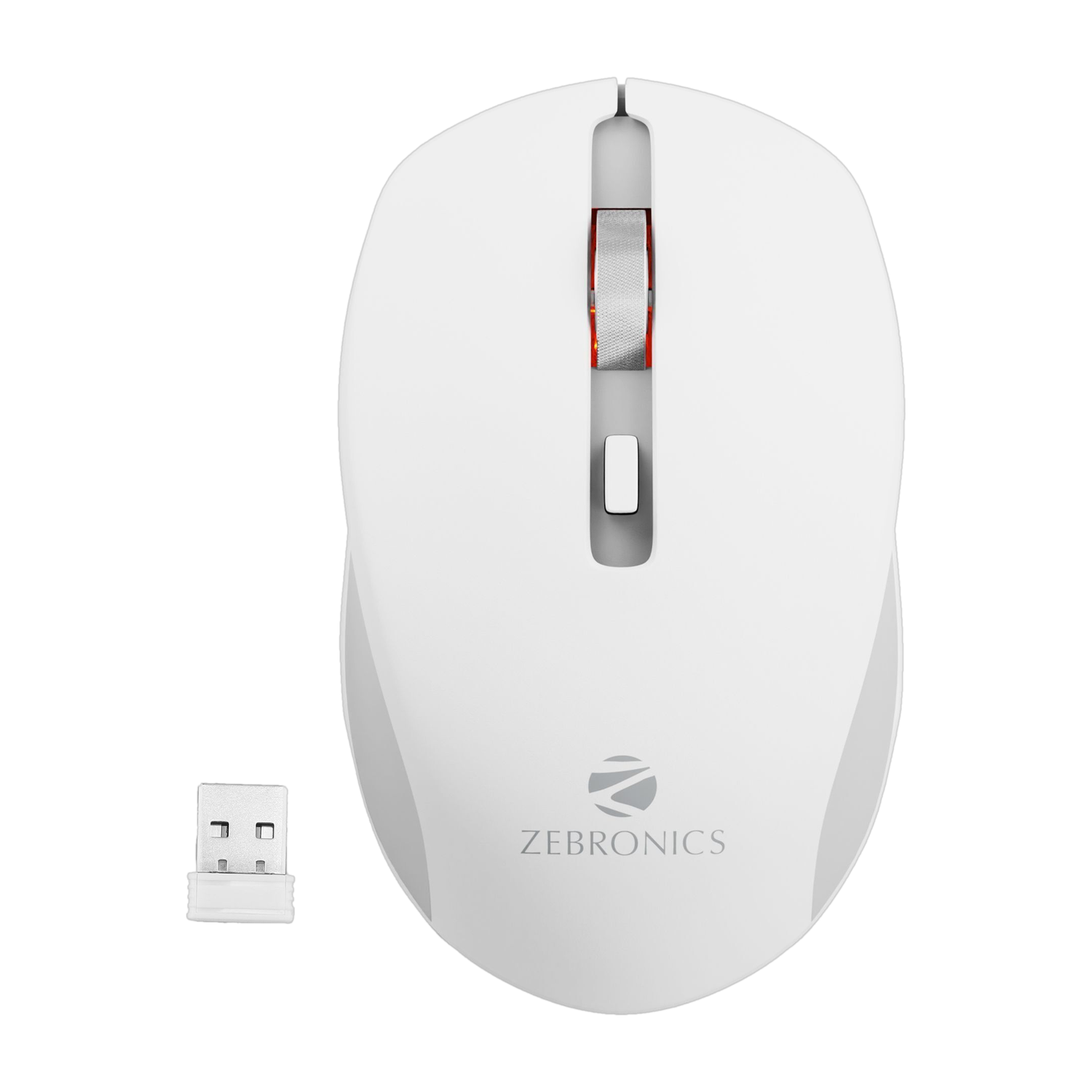 ZEBRONICS ZEB-JAGUAR Wireless Optical Mouse  (2.4GHz Wireless, White)