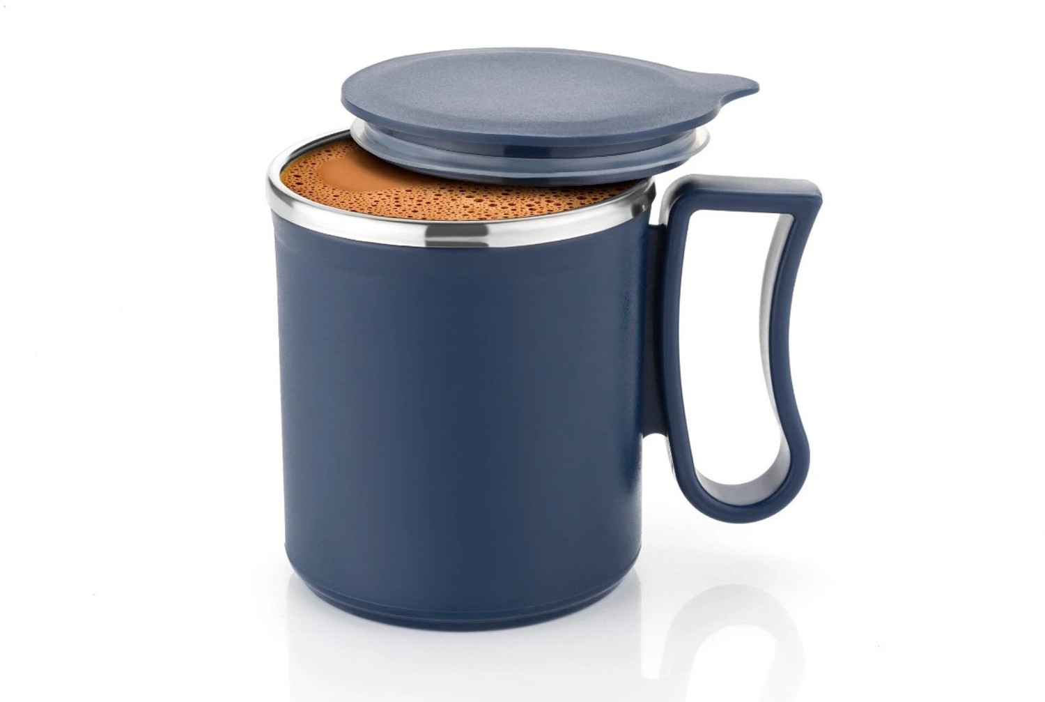 OFFYX Stainless Steel Tea Cup Stainless Steel Coffee with Lid (300 ml)