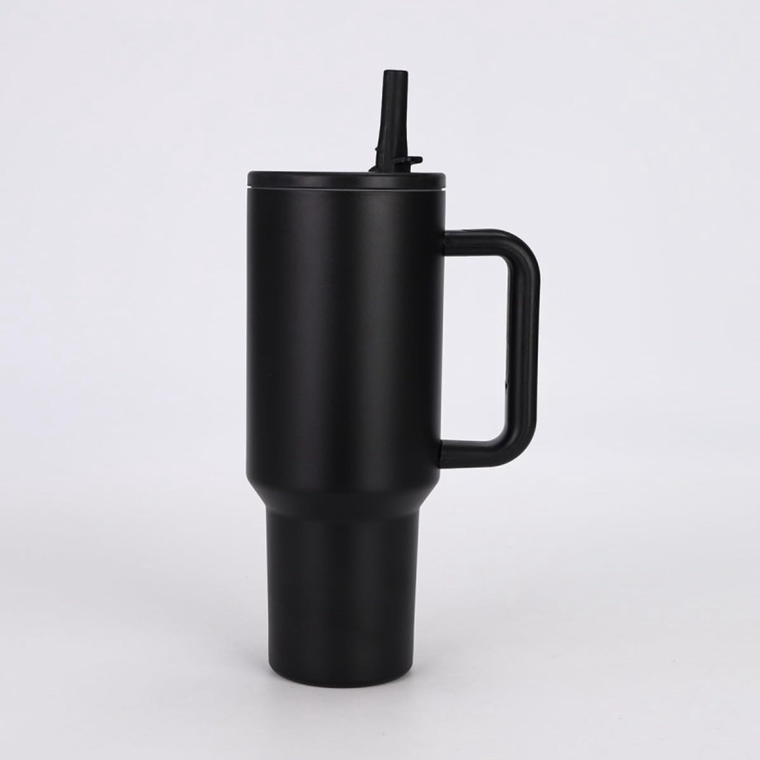 Image of LAZYwindow Insulated Stainless Steel Tumbler | Hot & Cold Thermos Cup with Straw 1200 ml Stainless Steel Sipper (Pack of 1, Black)