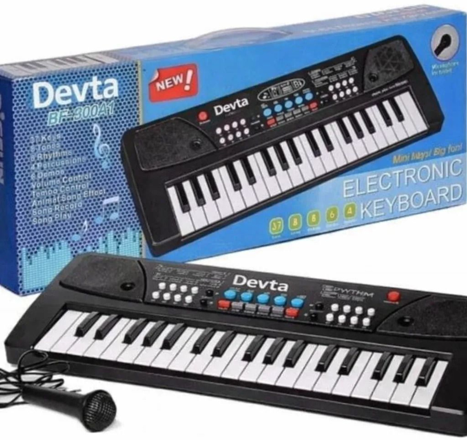 Devta Kids Piano Keyboard, Piano for Kids with Microphone Portable Ele