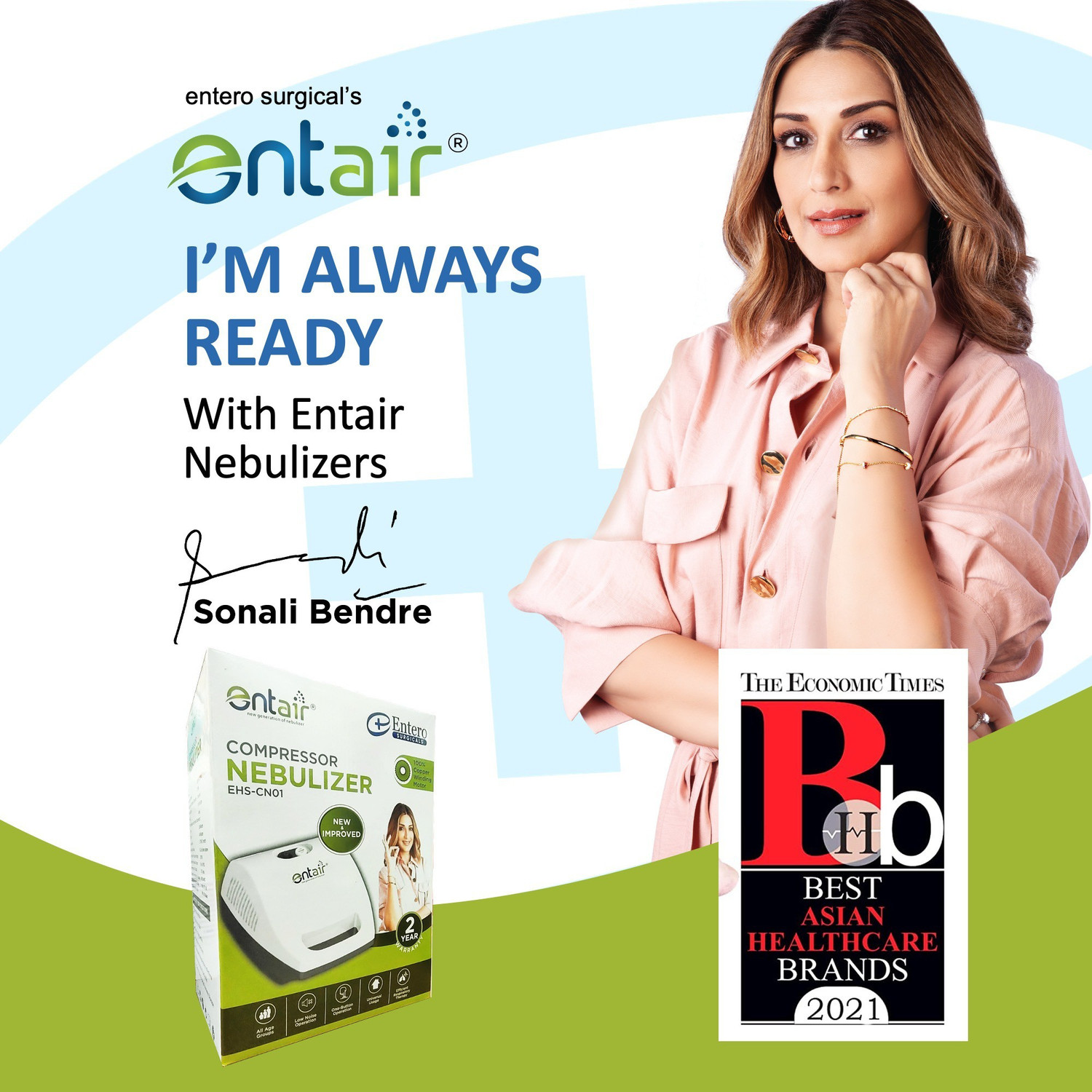 Image of entair Respiratory O2 Nebulizer Machine for Baby Sinus Asthma Steam Inhaler machine Nebulizer