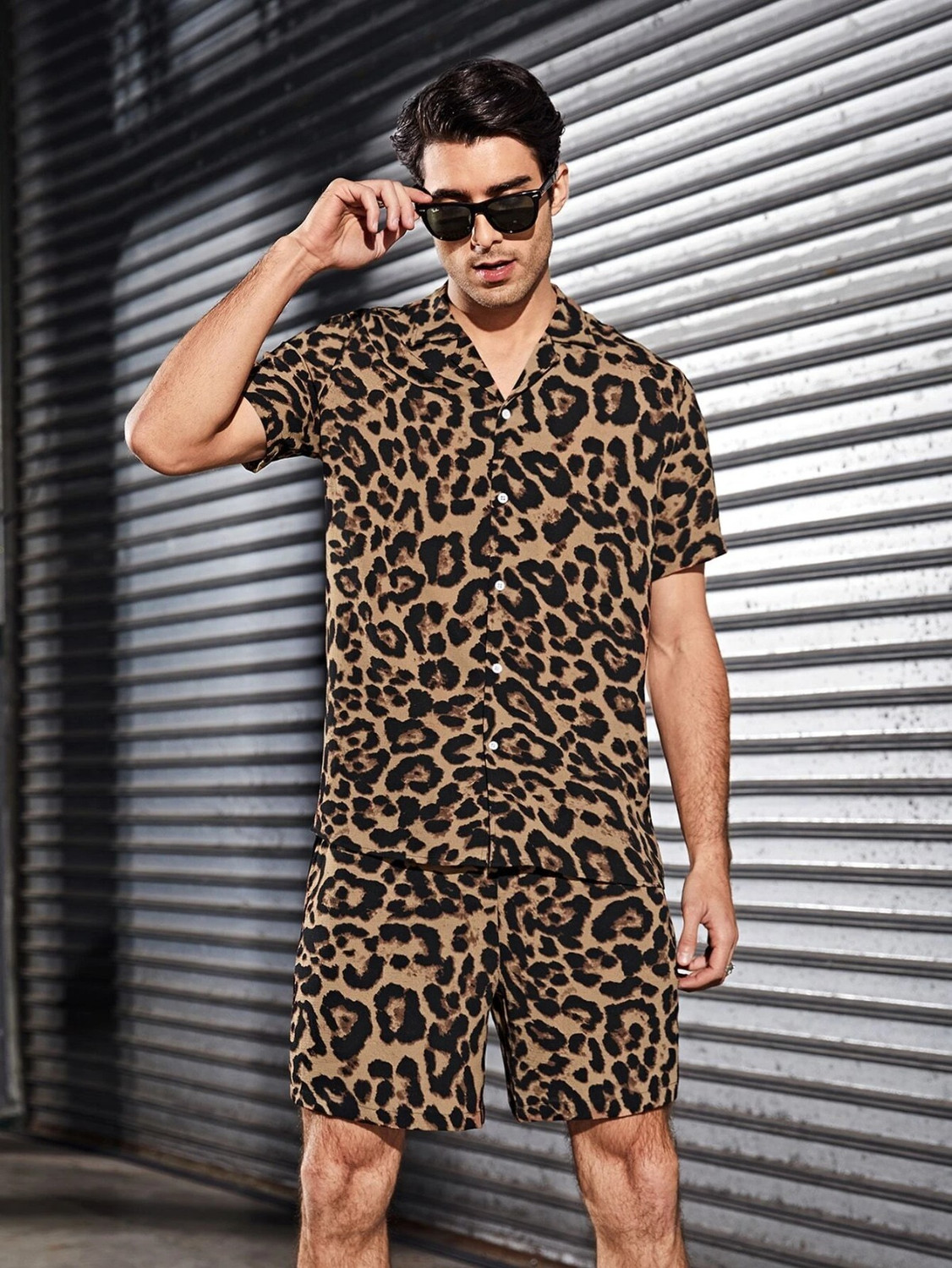 Mens printed night hotsell suit